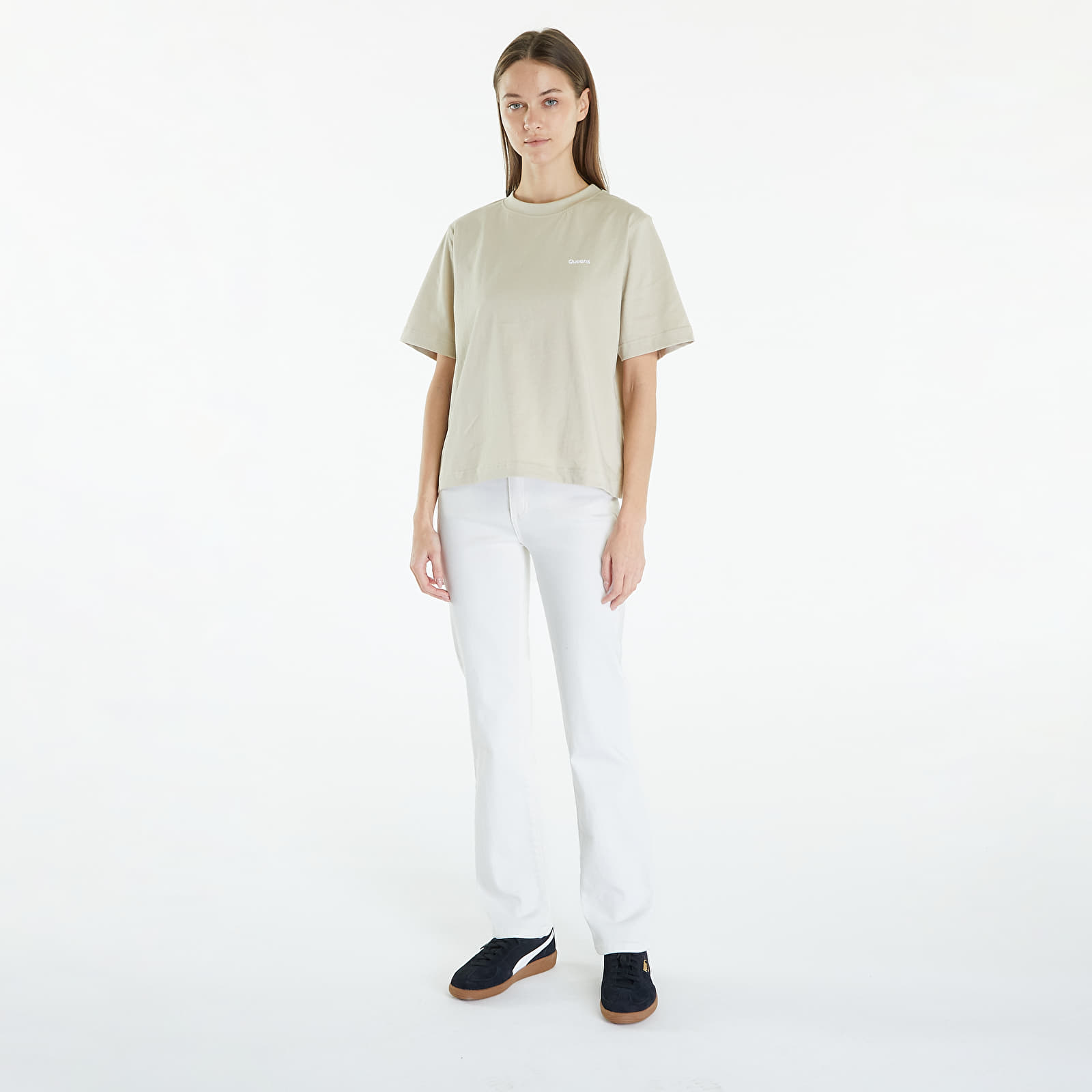T-shirts Queens Women's Essential T-Shirt With Contrast Print Sand