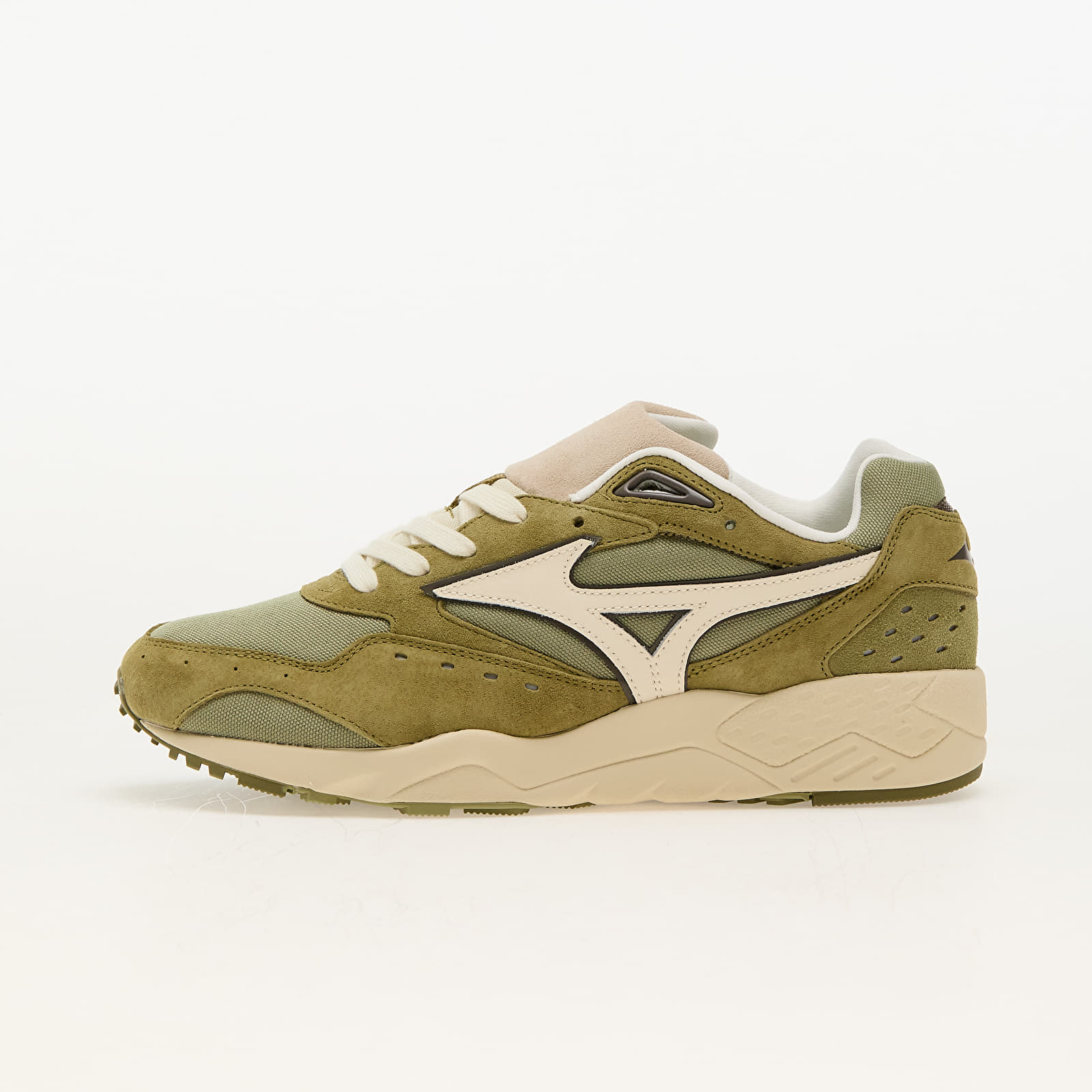 Men's sneakers and shoes Mizuno Contender Premium Olive Drab/ Smoke Green/ Cloud Cream