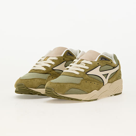 Men s sneakers and shoes Mizuno Contender Premium Olive Drab Smoke Green Cloud Cream Queens