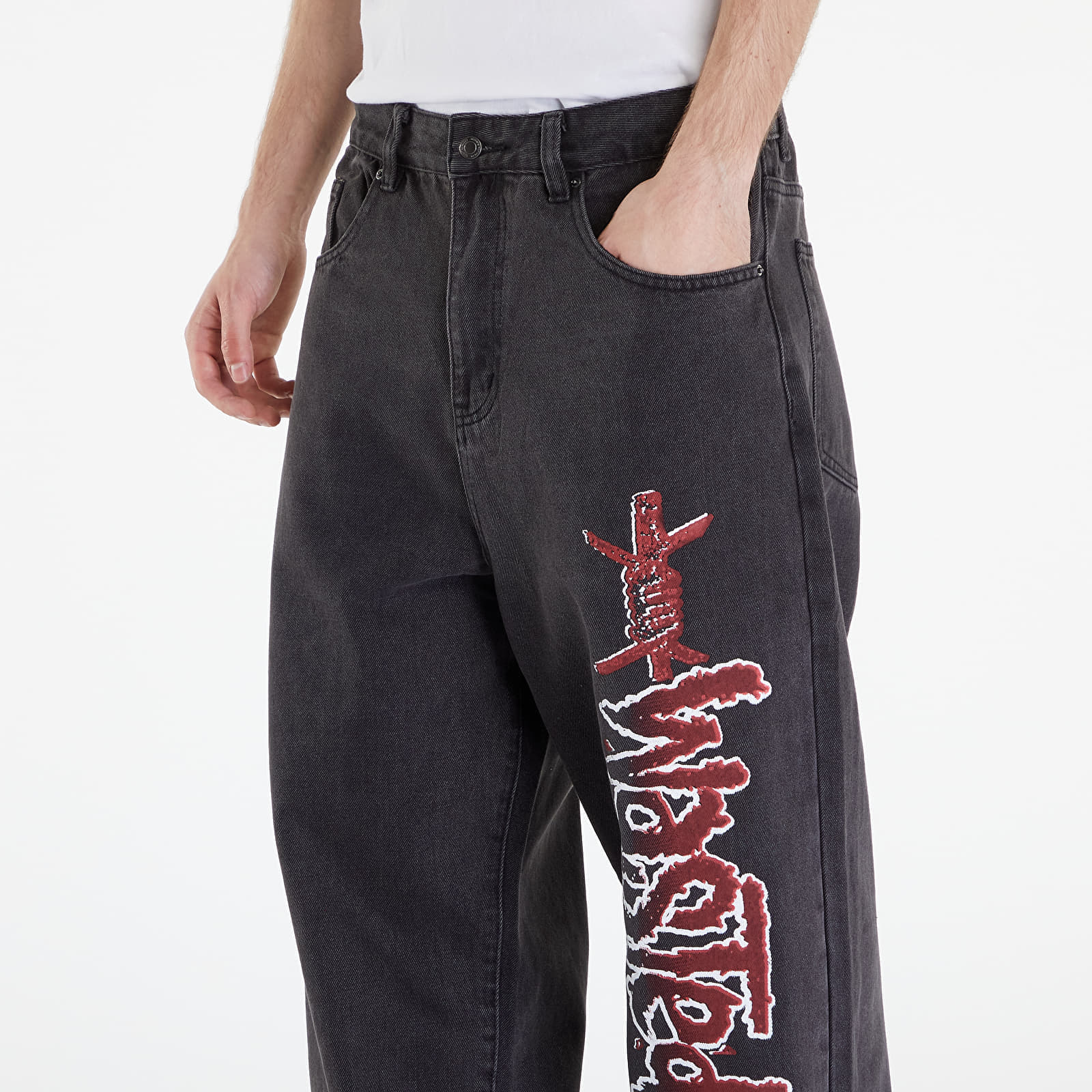 Pantaloni Wasted Paris Casper Pant Blind Faded Black - 1 | YEO