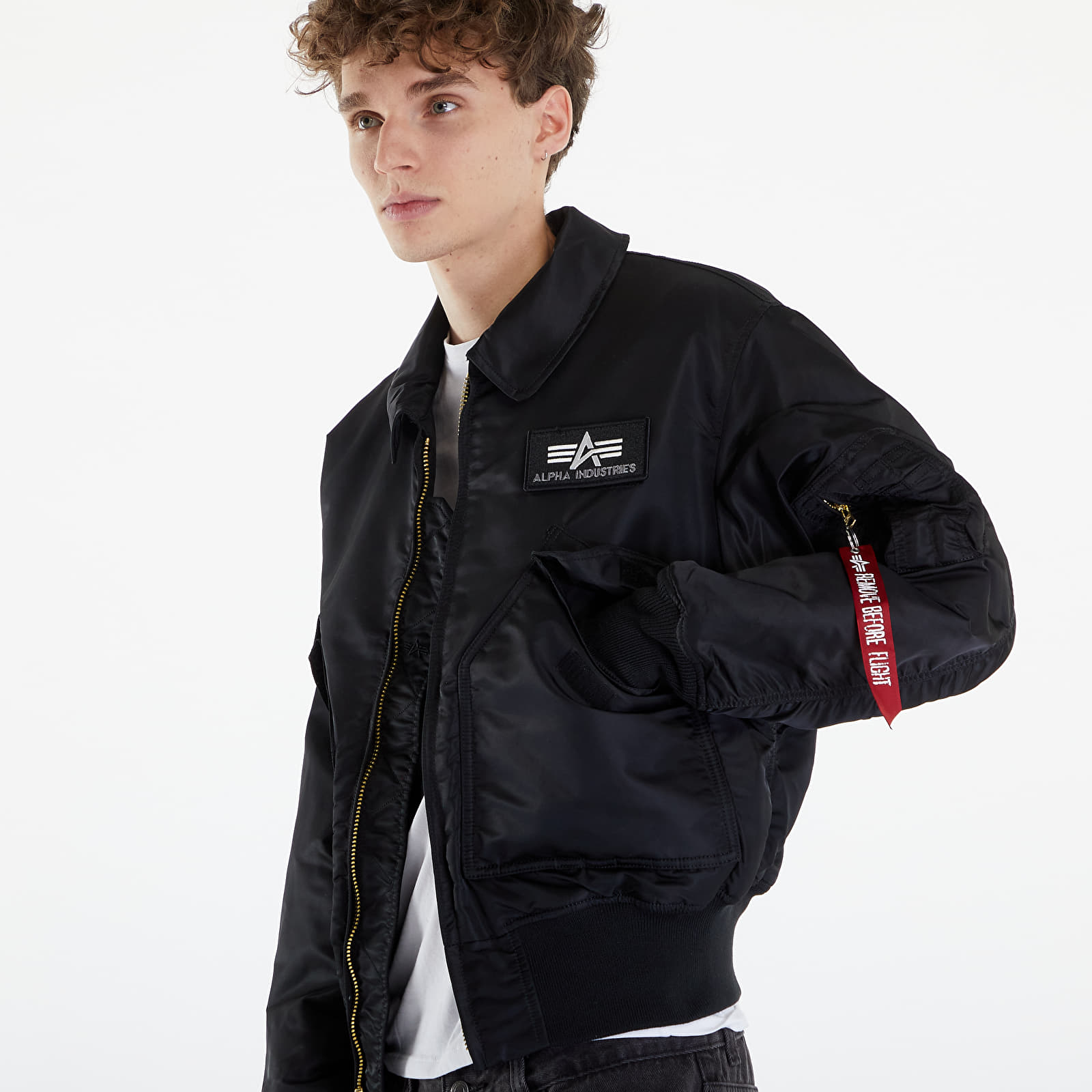 Bomberjacken Alpha Industries CWU 45 Heritage Black