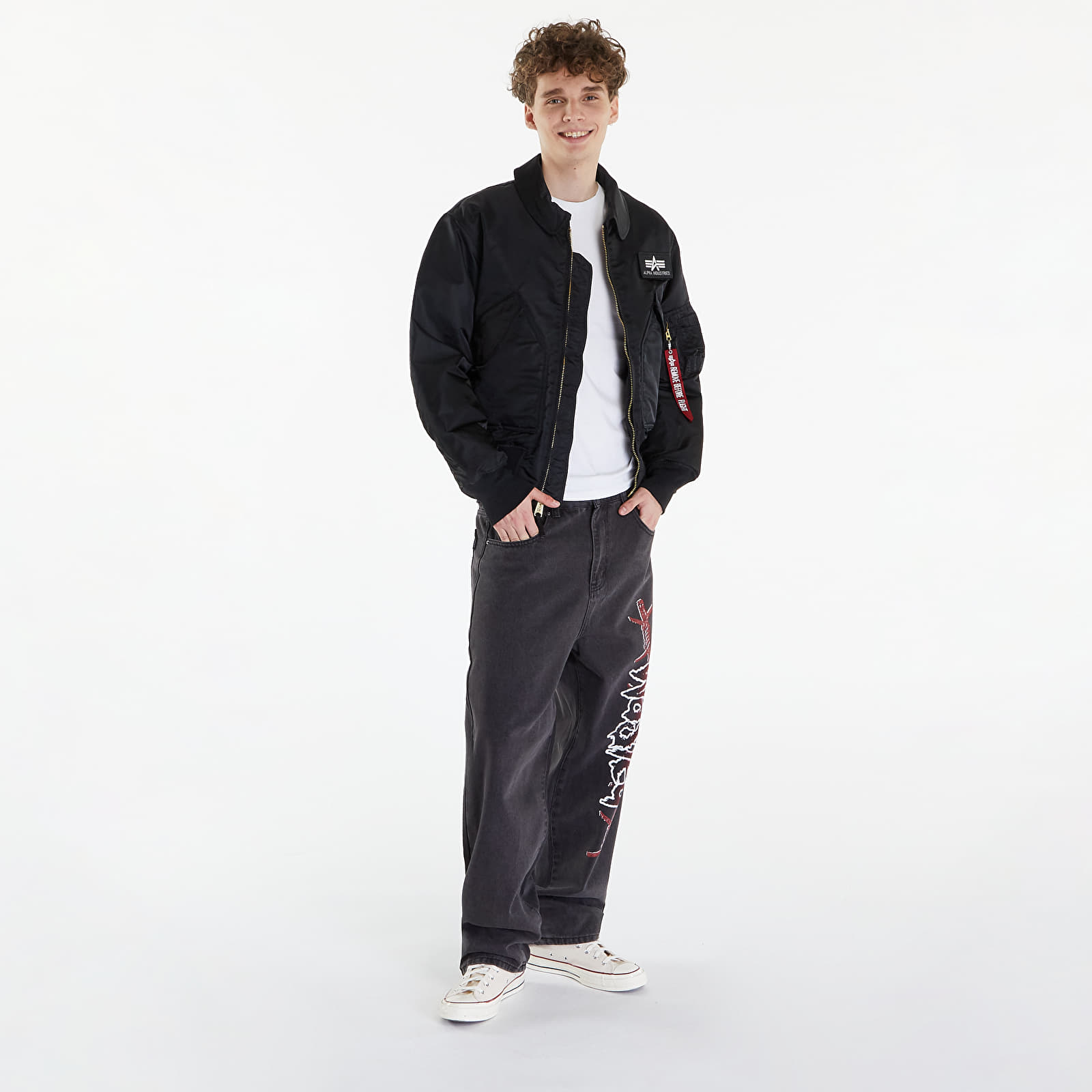 Bomberjacken Alpha Industries CWU 45 Heritage Black