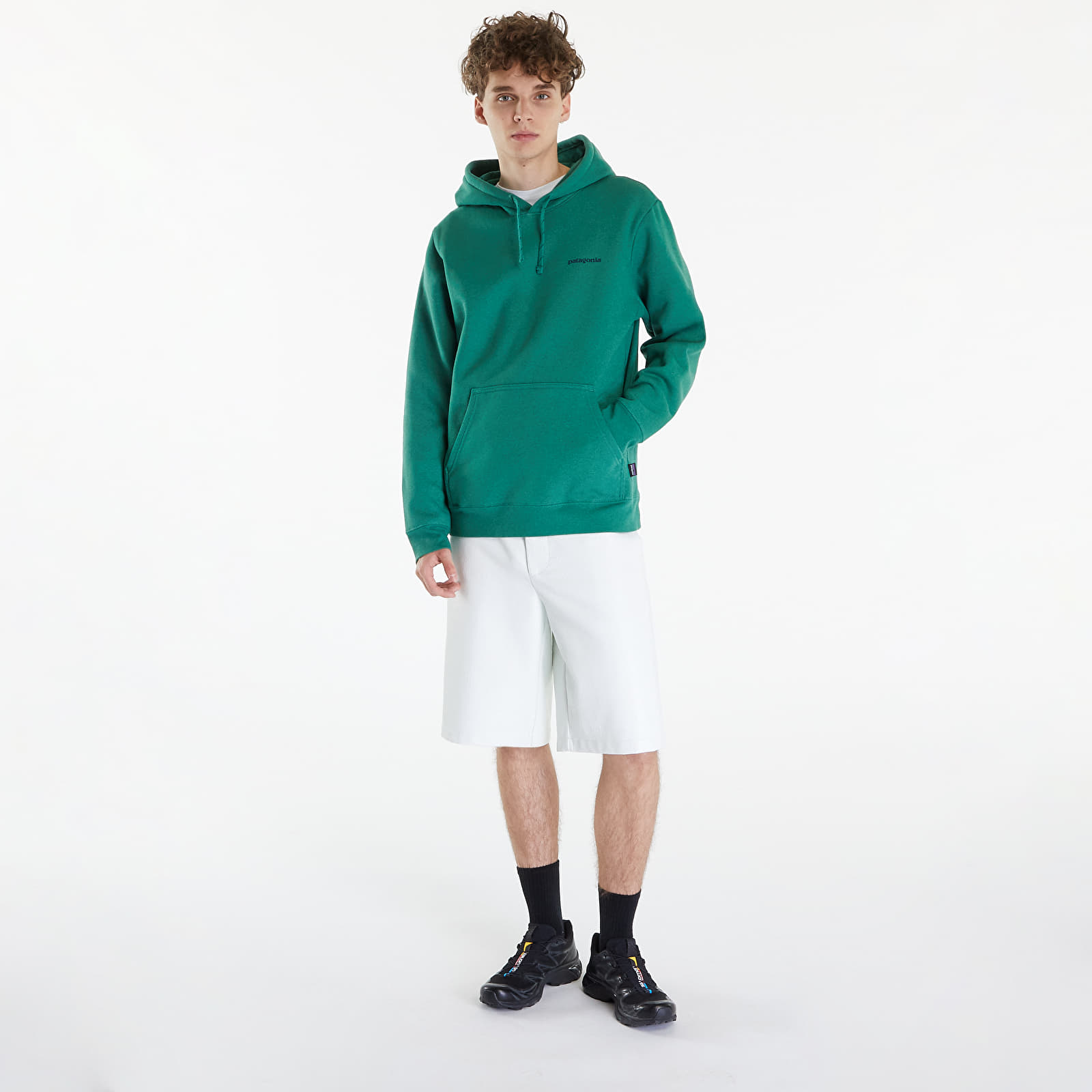 Mikiny Patagonia Boardshort Logo Uprisal Hoody UNISEX Gather Green