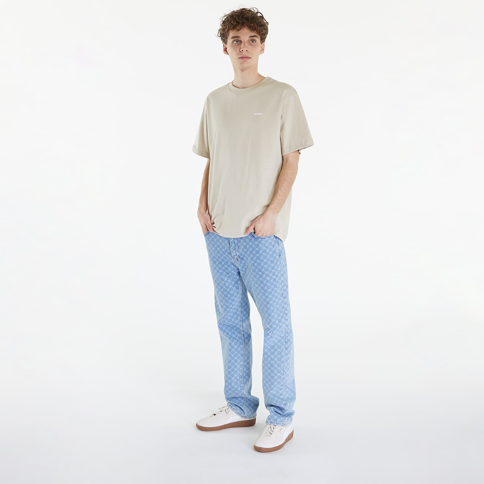 T-särgid Queens Men's Essential T-Shirt With Contrast Print Sand