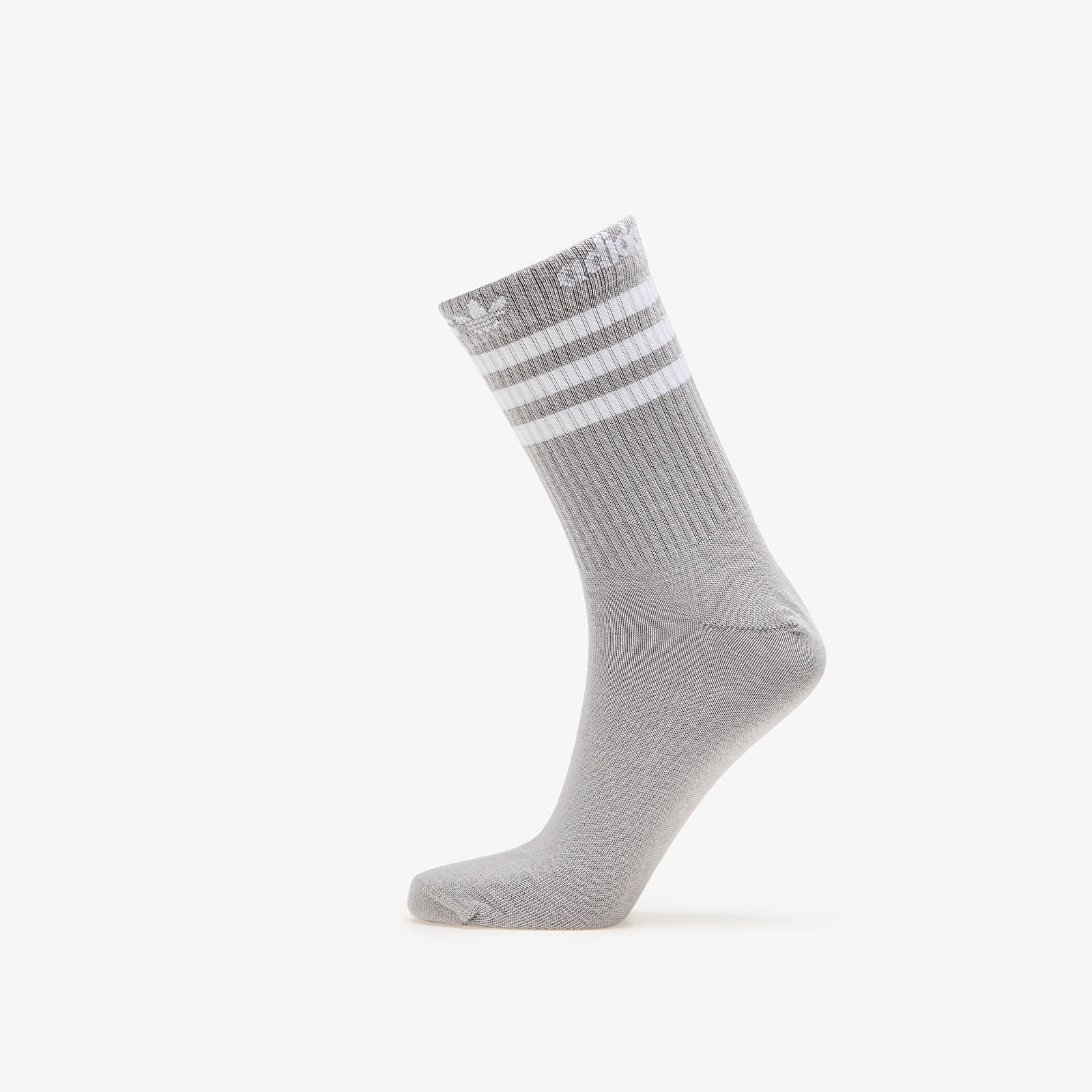 Socken adidas Adicolor Crew Socks 3-Pack Mgh Solid Grey / White / Better Scarlet