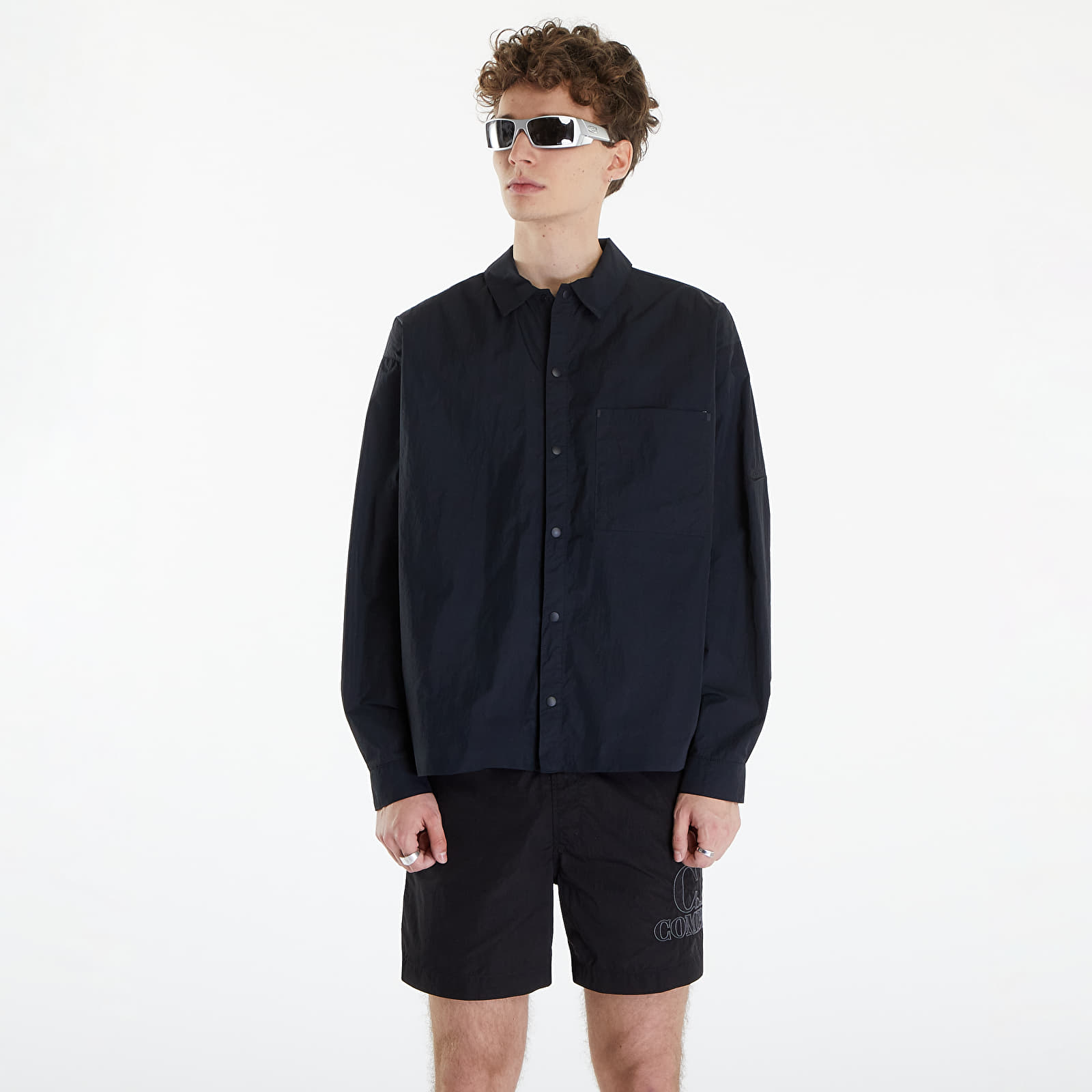 Hemden Nike Sportswear Tech Pack Men's Woven Long-Sleeve Shirt Black/ Black/ Black