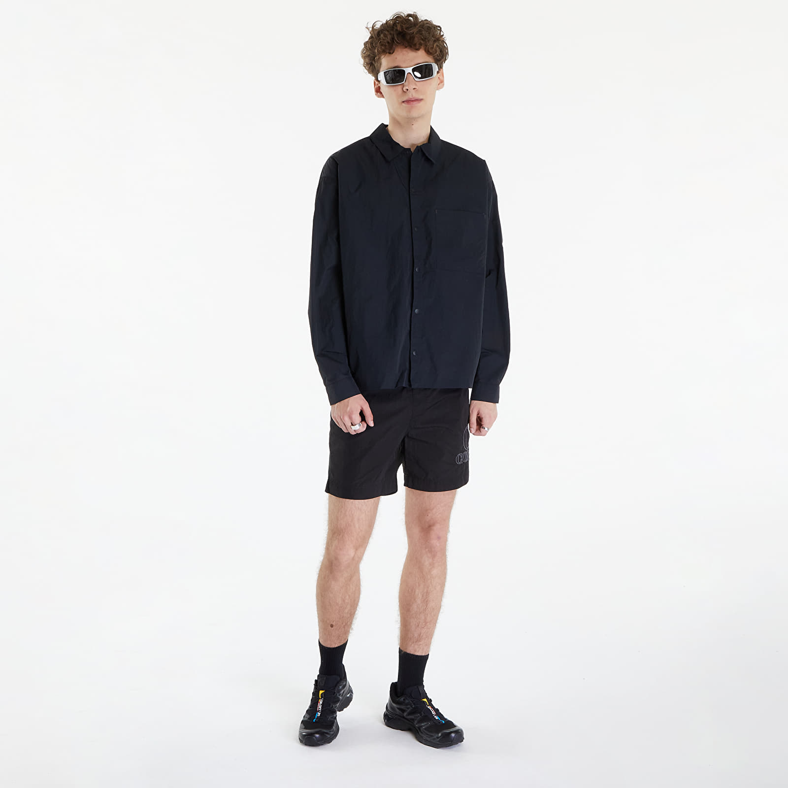 Hemden Nike Sportswear Tech Pack Men's Woven Long-Sleeve Shirt Black/ Black/ Black