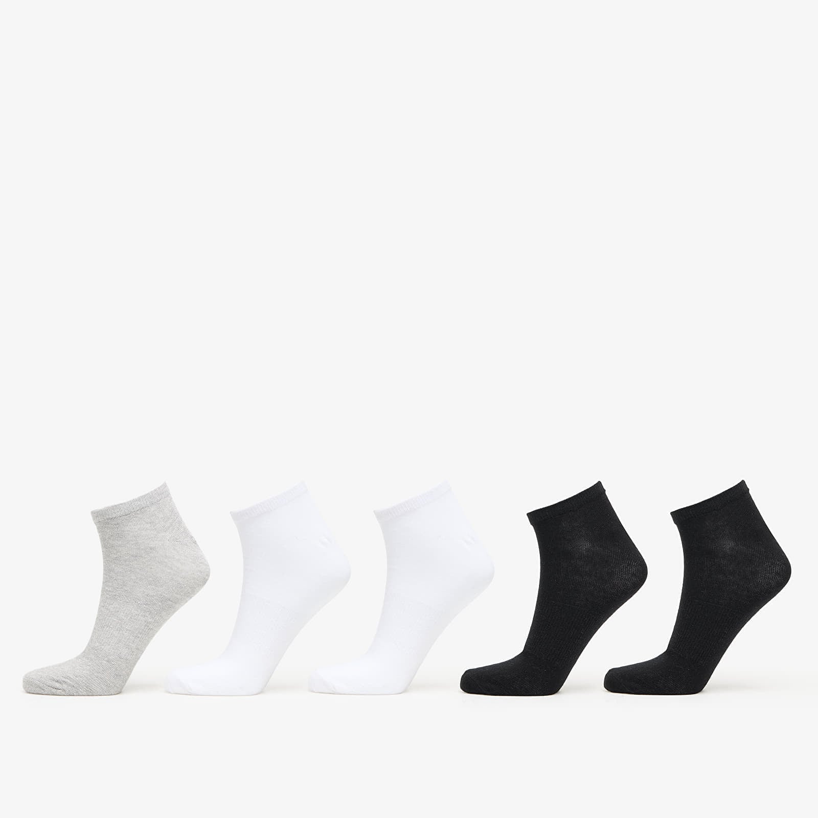 Urban Classics No Show Socks 5-Pack Black/ White/ Grey 35-38