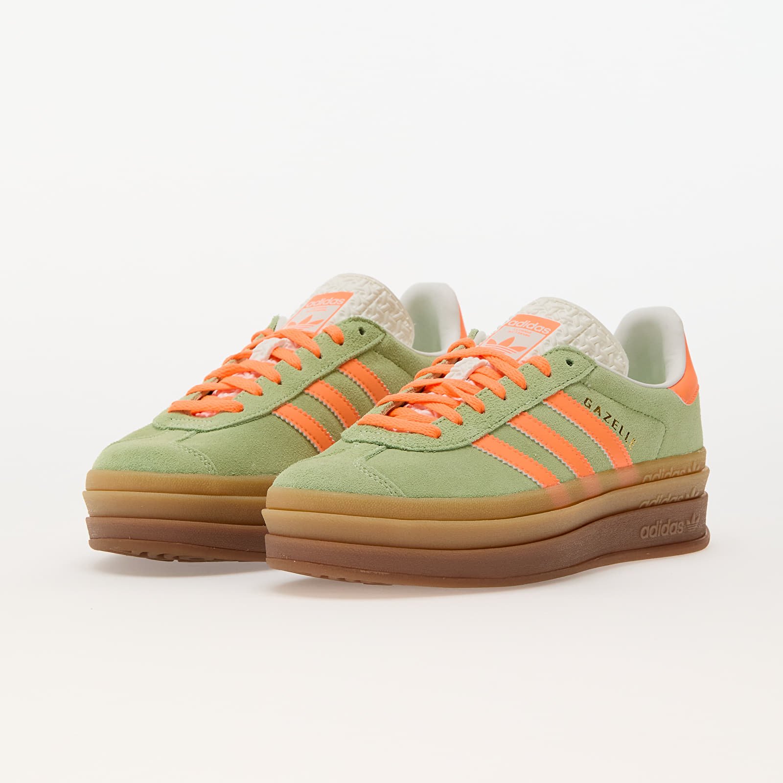 Sieviešu kedas un apavi adidas Gazelle Bold W Semi Green Spark/ Scrora/ Core White