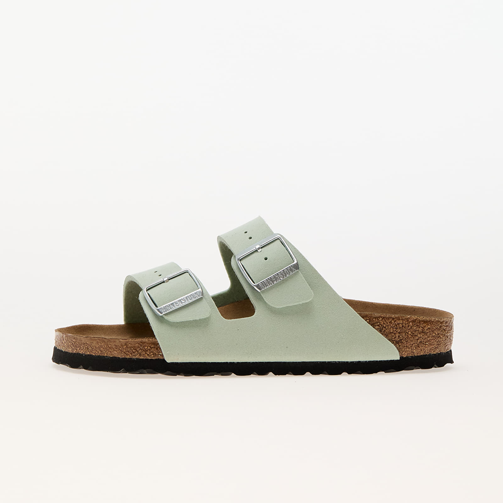 Adidași și pantofi pentru femei Birkenstock Arizona Birko-Floor Soft Vegan Matcha