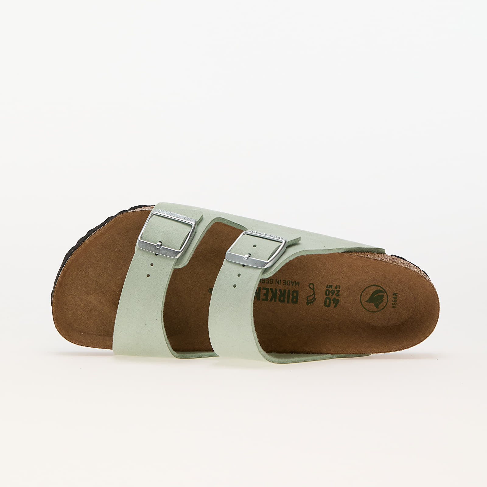 Женская обувь Birkenstock Arizona Birko-Floor Soft Vegan Matcha