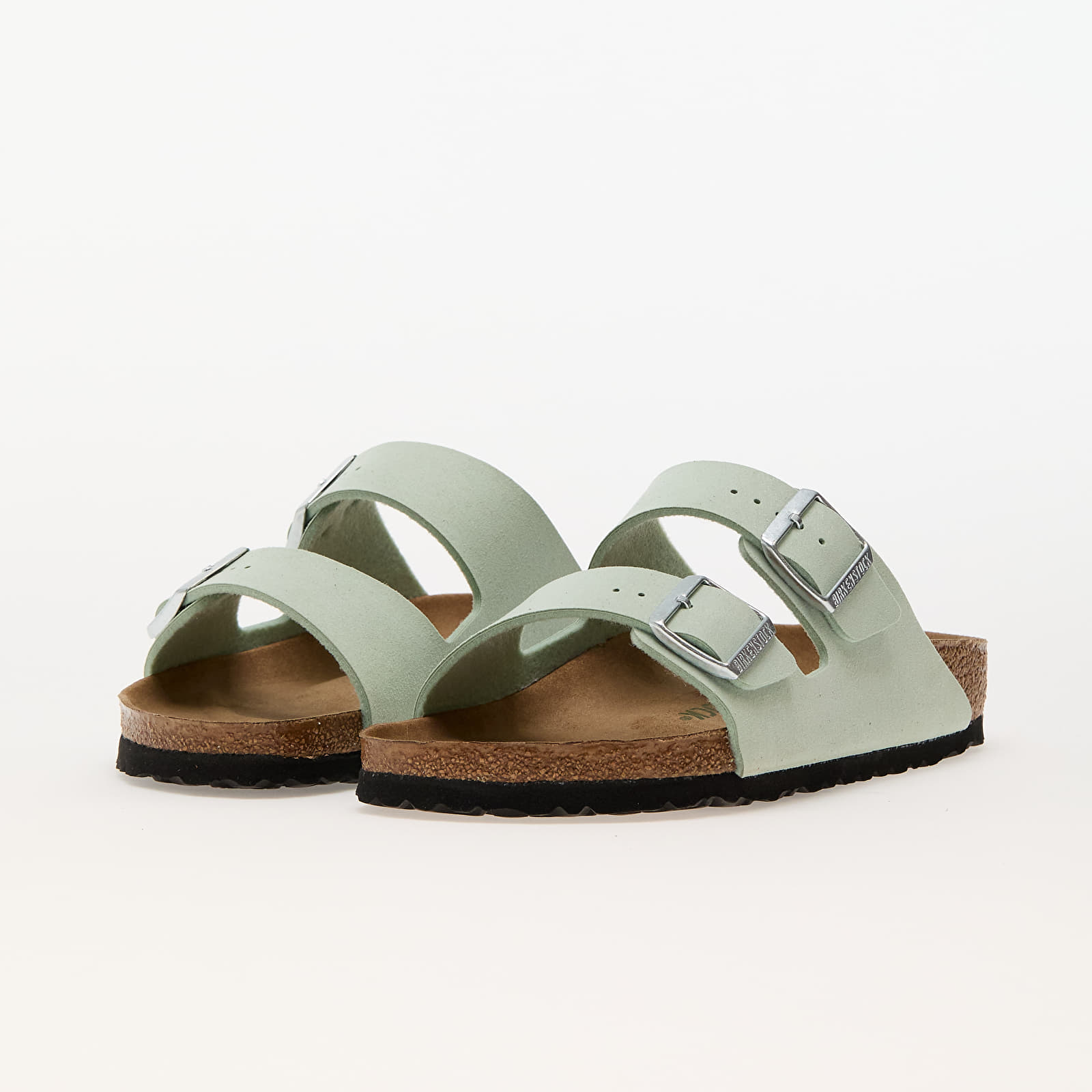 Женская обувь Birkenstock Arizona Birko-Floor Soft Vegan Matcha