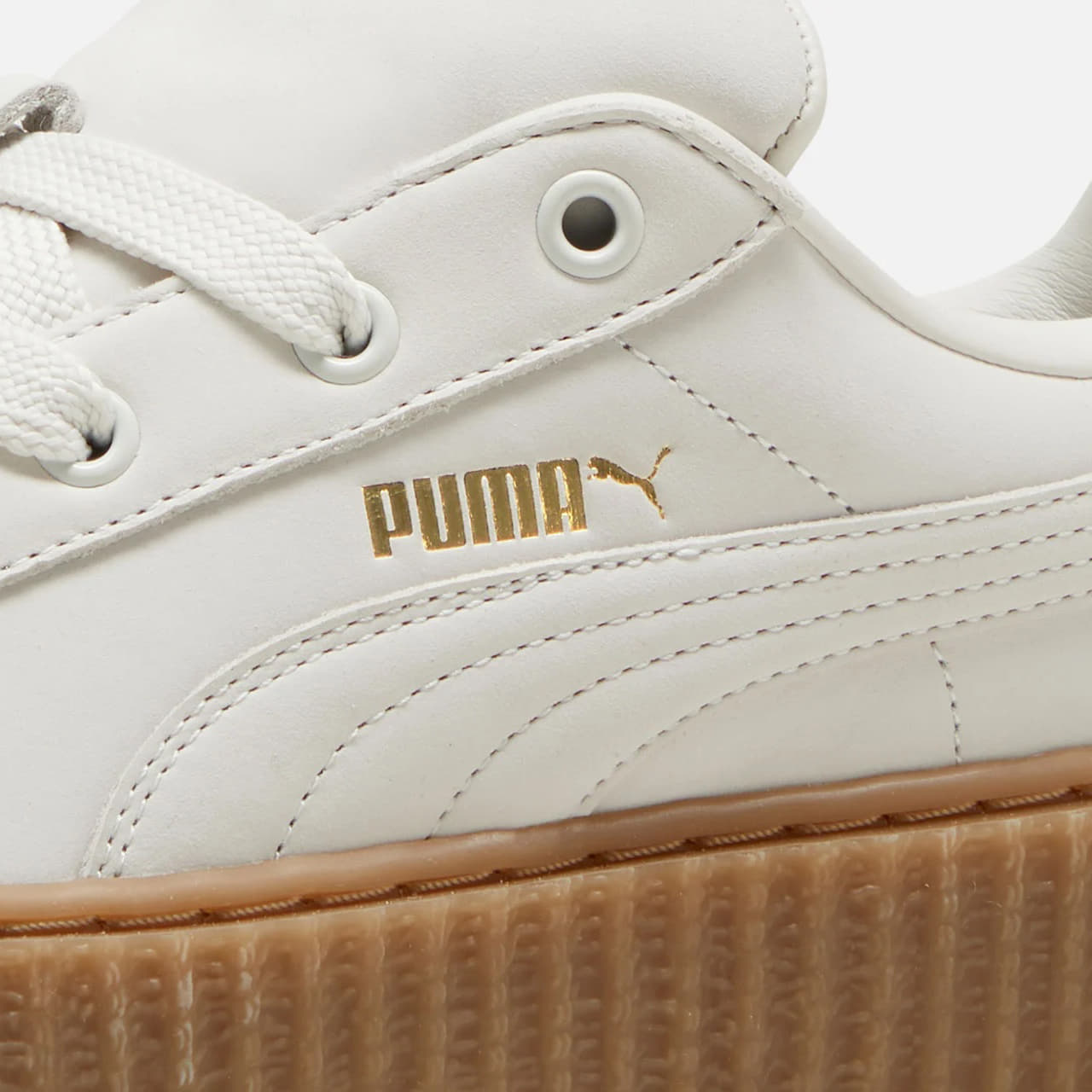 Chaussures et baskets homme Fenty x Puma Creeper Phatty Nubuck Warm White-Puma Gold-Gum