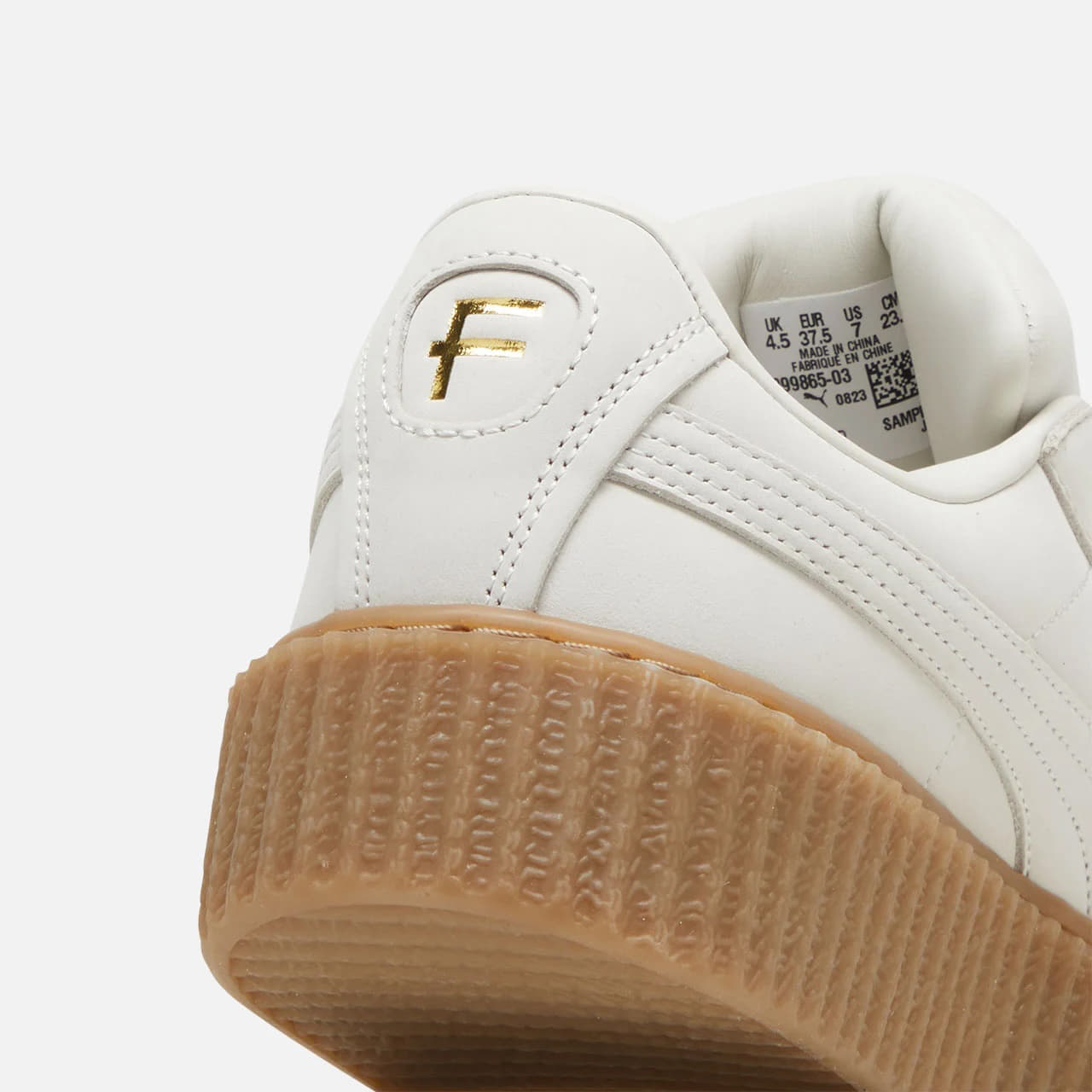 Chaussures et baskets homme Fenty x Puma Creeper Phatty Nubuck Warm White-Puma Gold-Gum