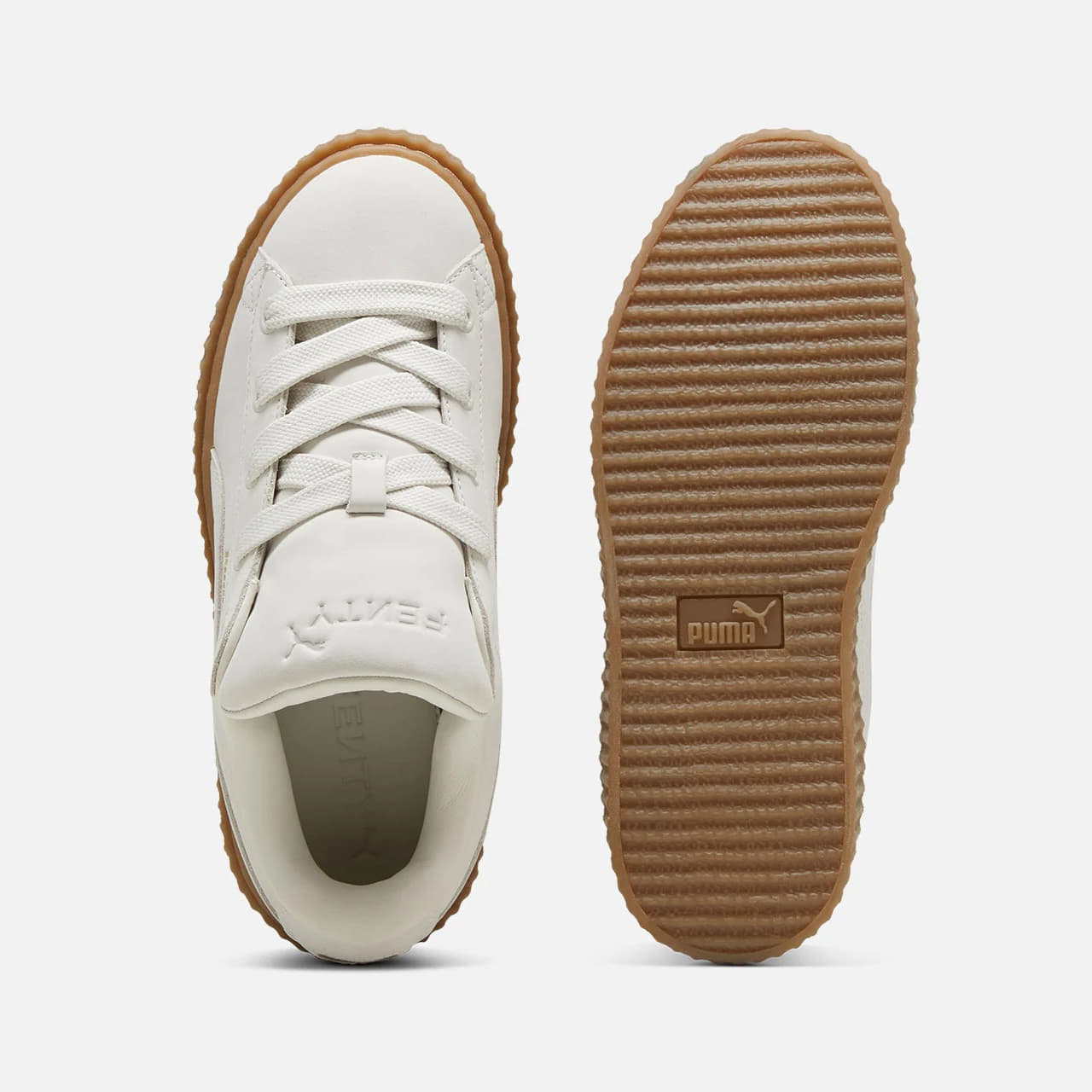 Chaussures et baskets homme Fenty x Puma Creeper Phatty Nubuck Warm White-Puma Gold-Gum