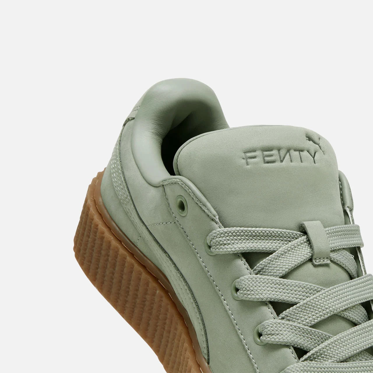 Turnschuhe und Schuhe für Männer Fenty x Puma Creeper Phatty Nubuck Green Fog-Puma Gold-Gum