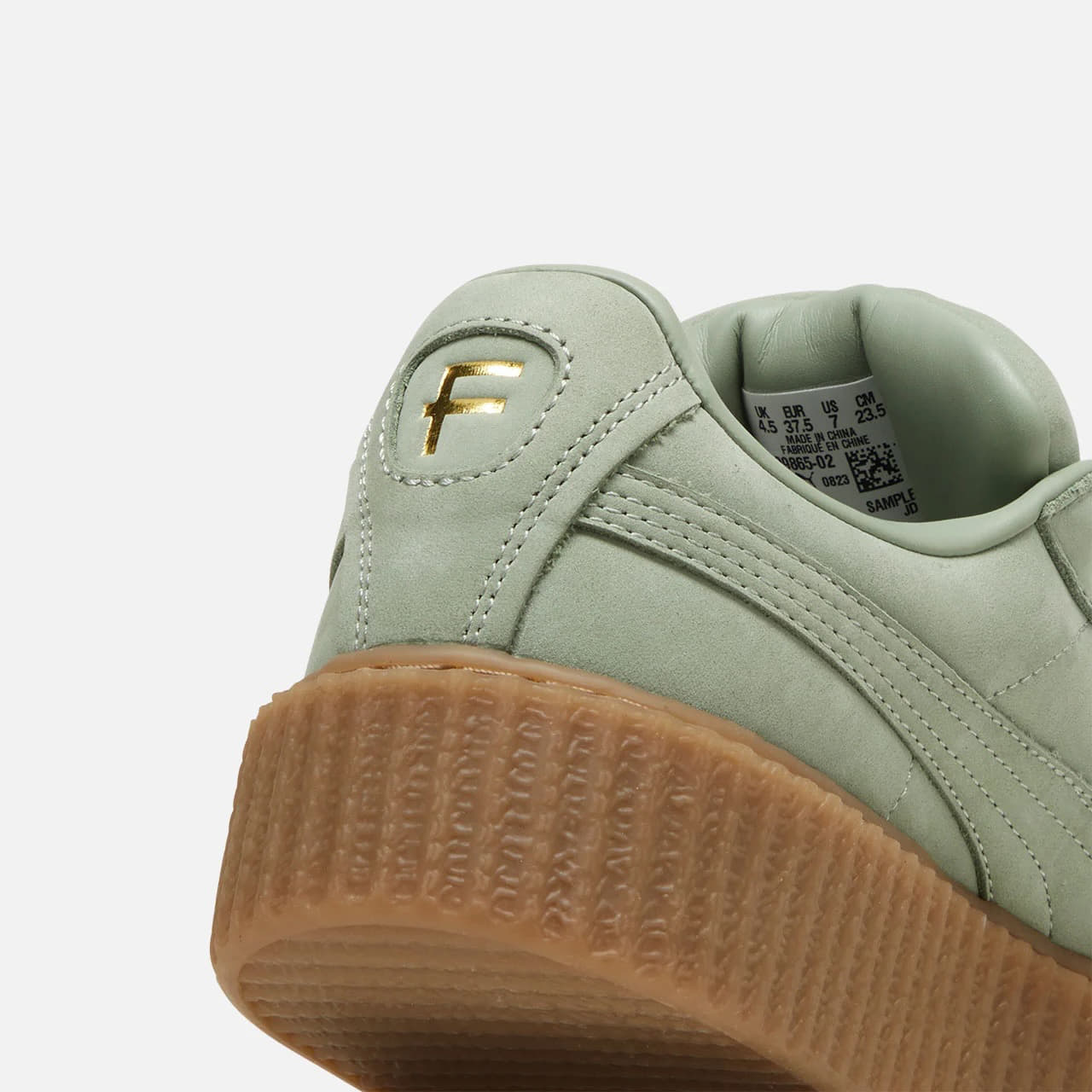 Turnschuhe und Schuhe für Männer Fenty x Puma Creeper Phatty Nubuck Green Fog-Puma Gold-Gum