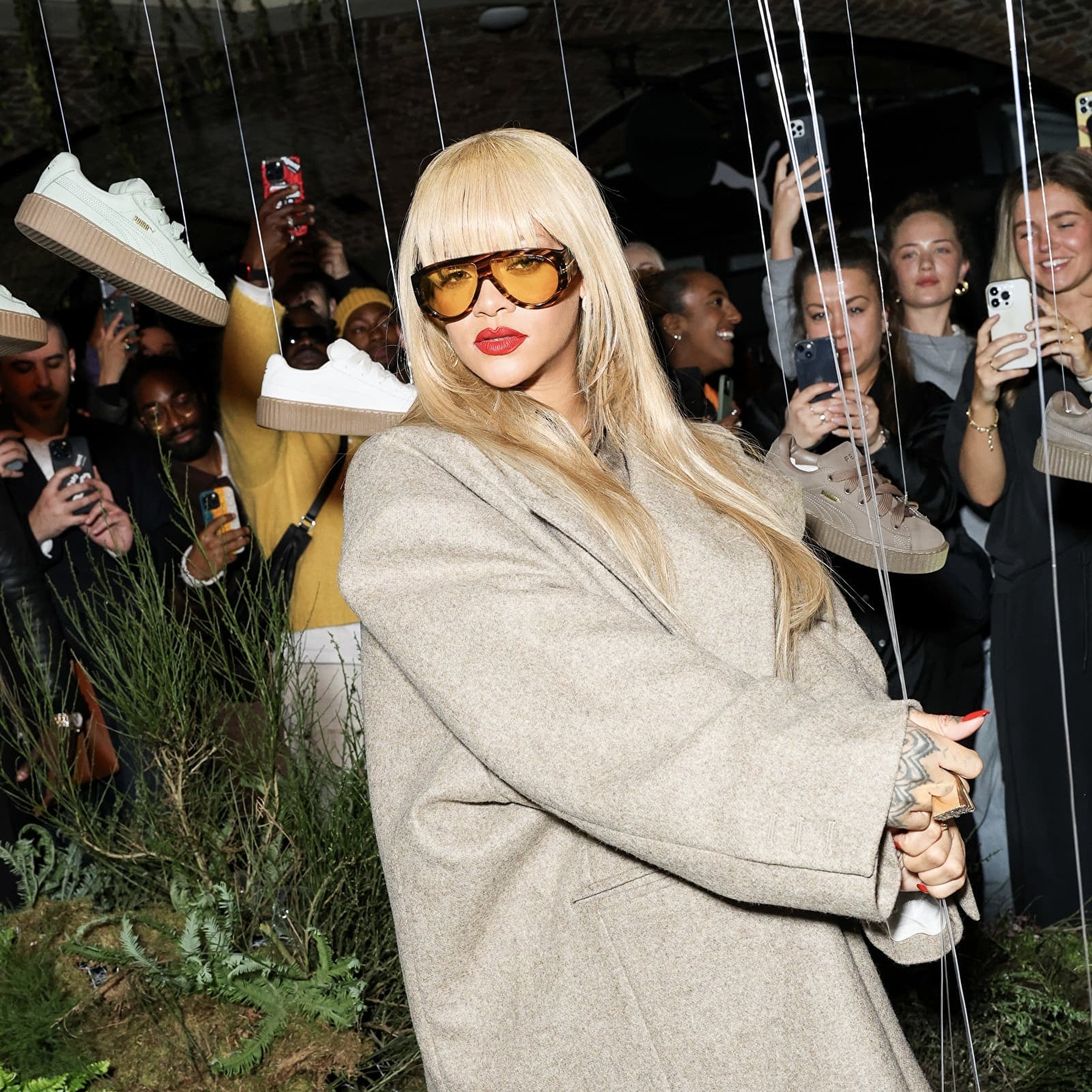 Turnschuhe und Schuhe für Männer Fenty x Puma Creeper Phatty Nubuck Green Fog-Puma Gold-Gum