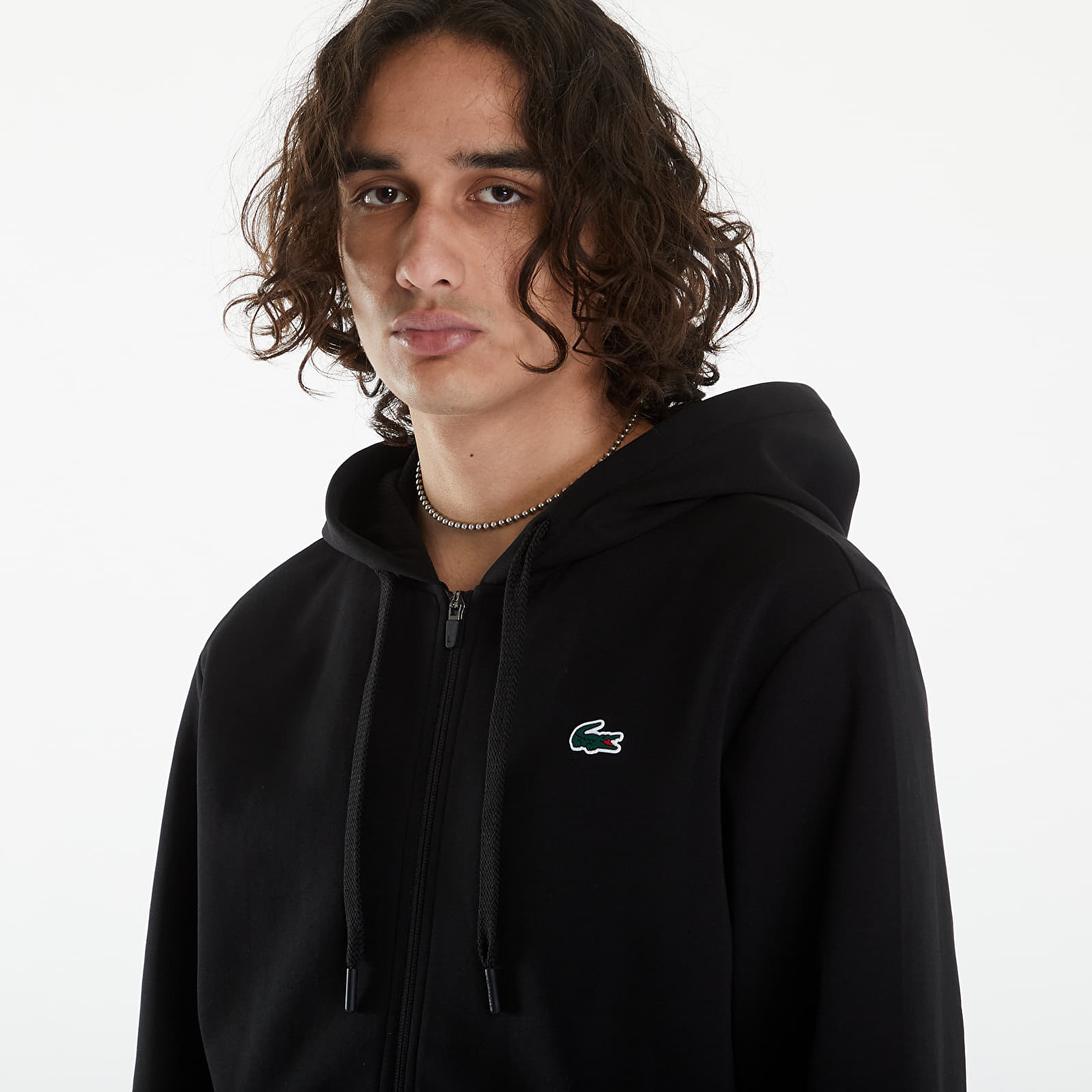 Hoodies and sweatshirts LACOSTE Men's Sweatshirt Black/ Black