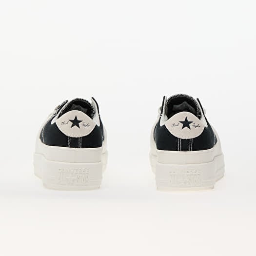 Black and white converse girls best sale