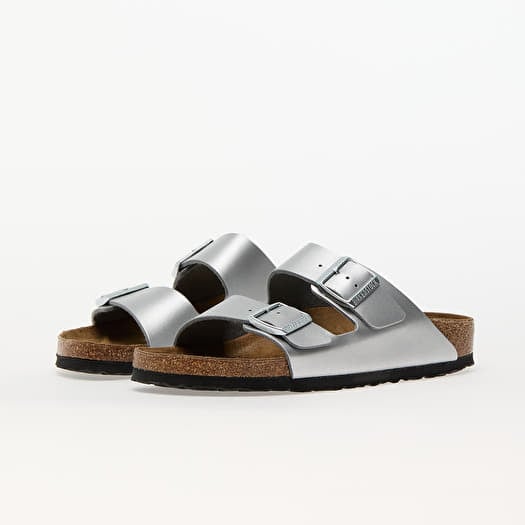 Women s sneakers and shoes Birkenstock Arizona Birko Flor Silver Queens