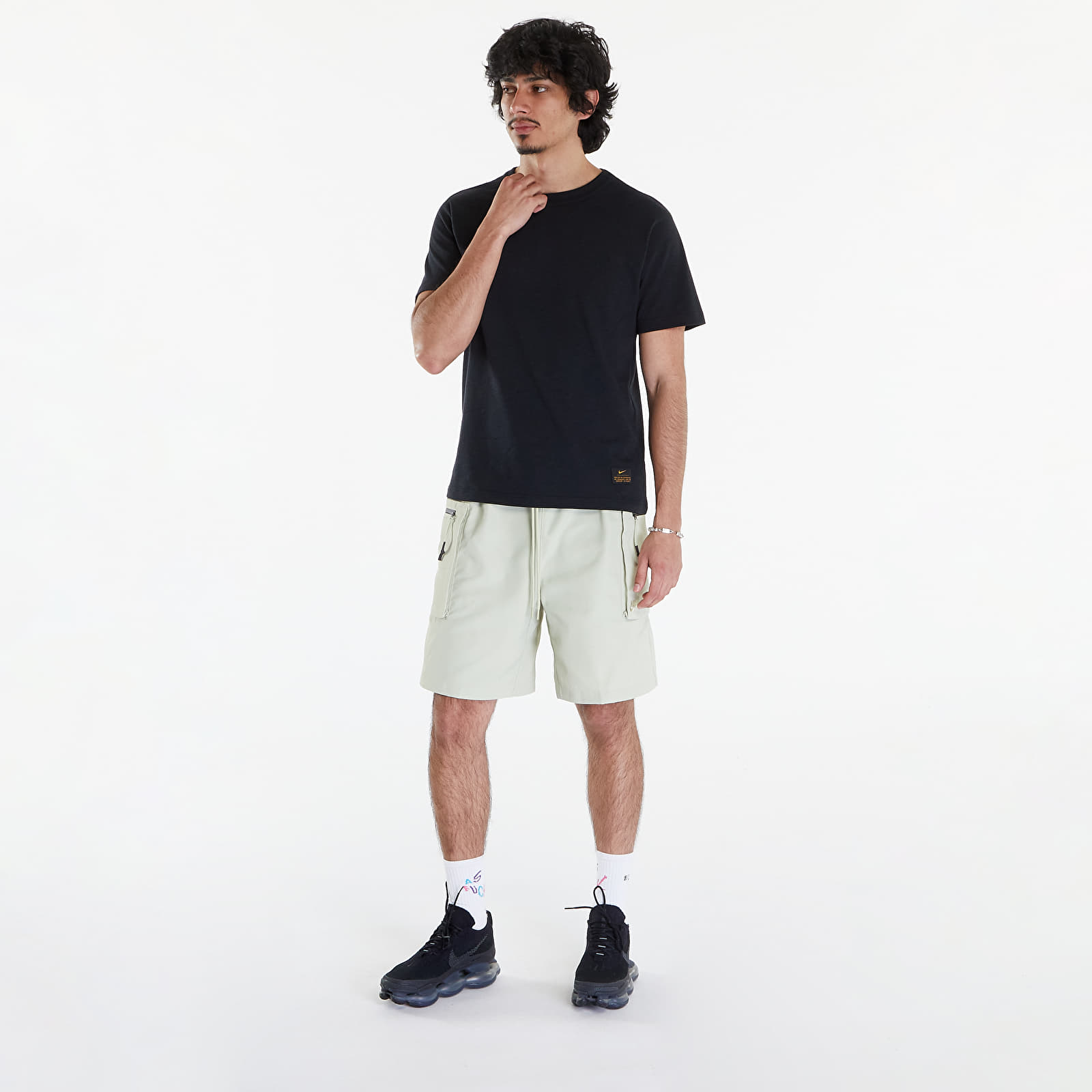 Camisetas hombre Nike Life Men's Short-Sleeve Knit Top Black/ Black
