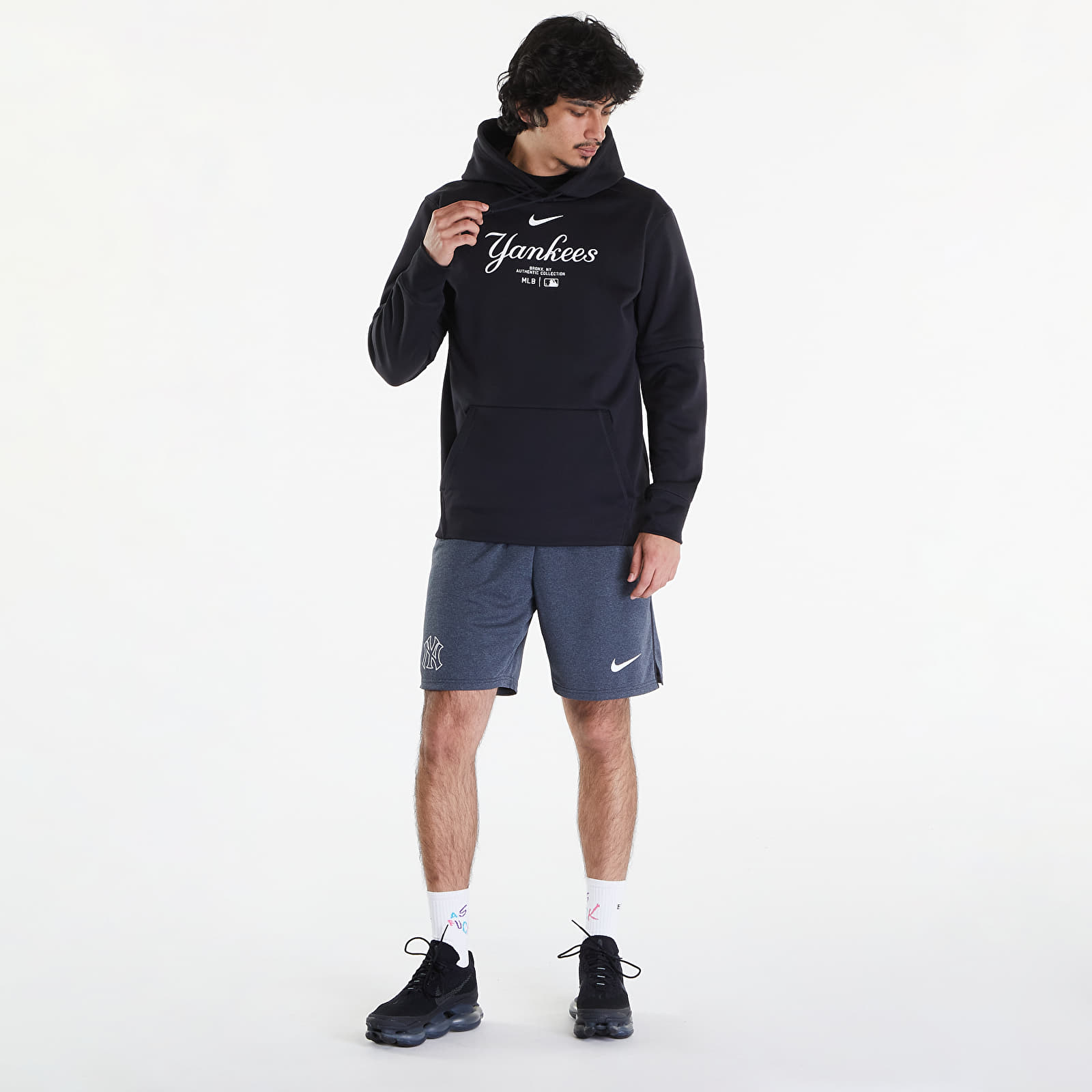 Hoodies and sweatshirts  Nike Men's AC TF Hoodie PO New York Yankees Pitch Blue/ Pitch Blue