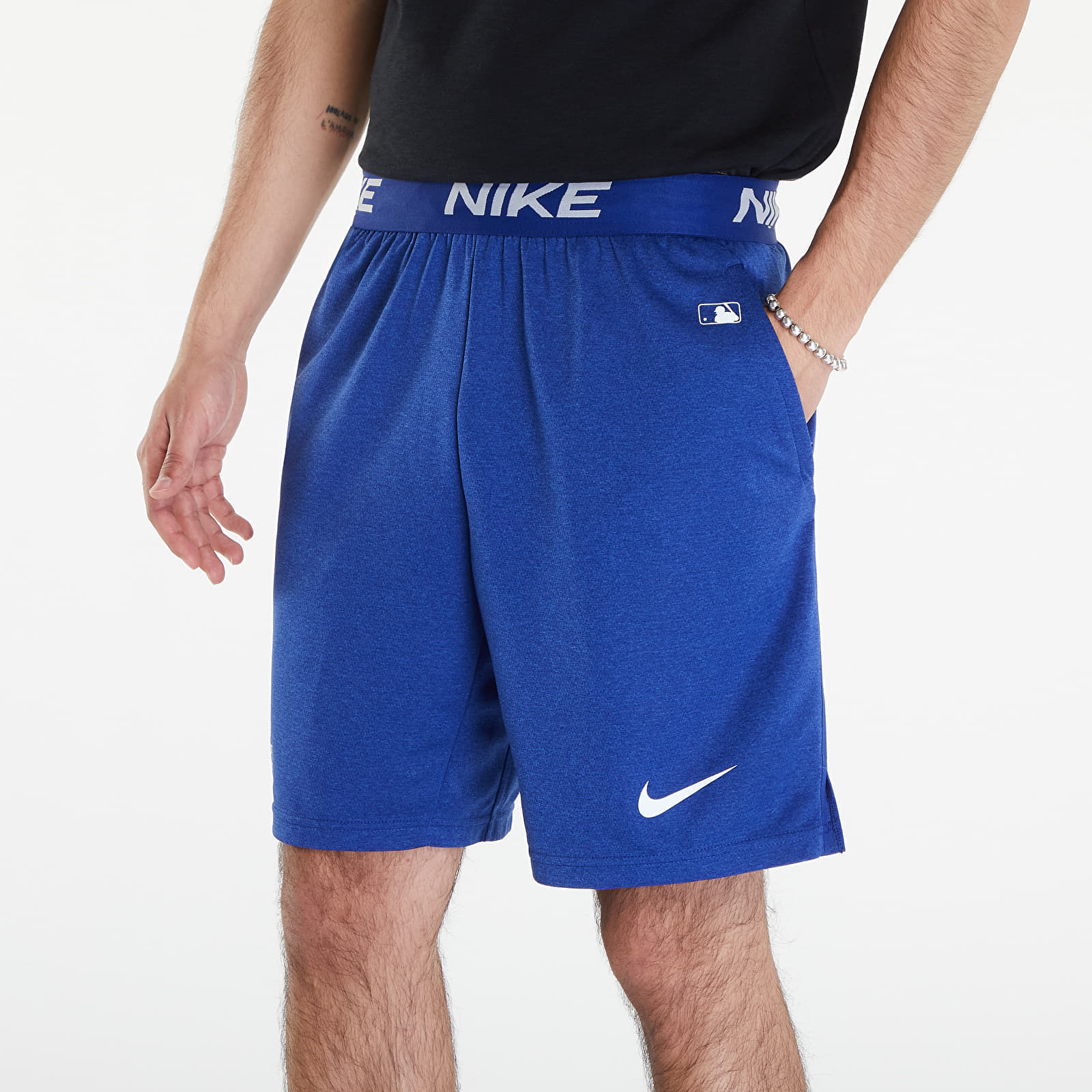 Pantaloni scurți Nike Men\'s AC DF Short Knit Los Angeles Dodgers Deep Royal Blue/ Deep Royal Blue - 1 | YEO