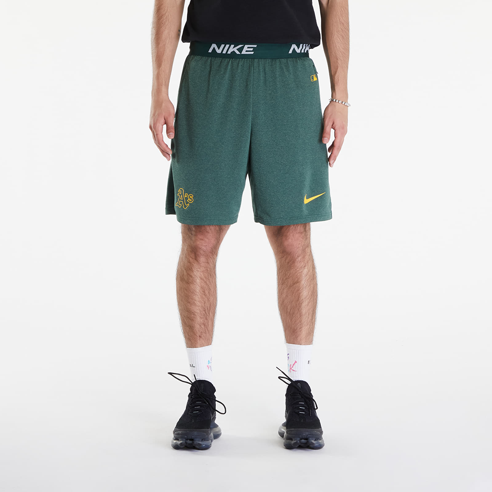 Shorts Nike Men's AC DF Short Knit Oakland Athletics Pro Green/ Pro Green