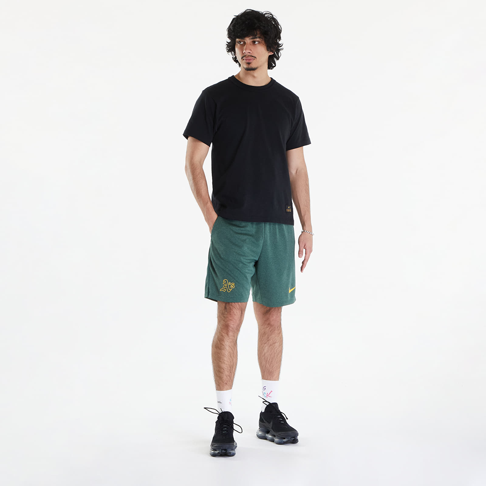 Shorts Nike Men's AC DF Short Knit Oakland Athletics Pro Green/ Pro Green