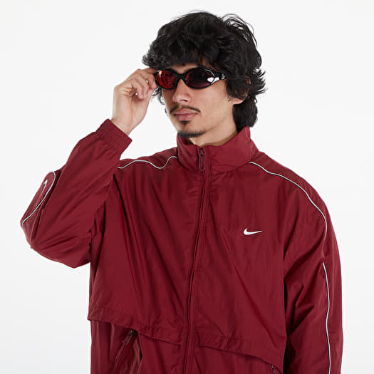 Jackets Nike Sportswear Solo Swoosh Men s Woven Track Jacket Team Red White Queens