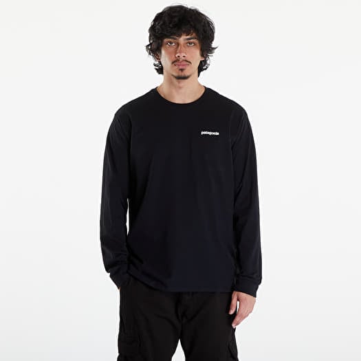 T-shirt Patagonia M's LS P6 Logo Responsibili Tee Black