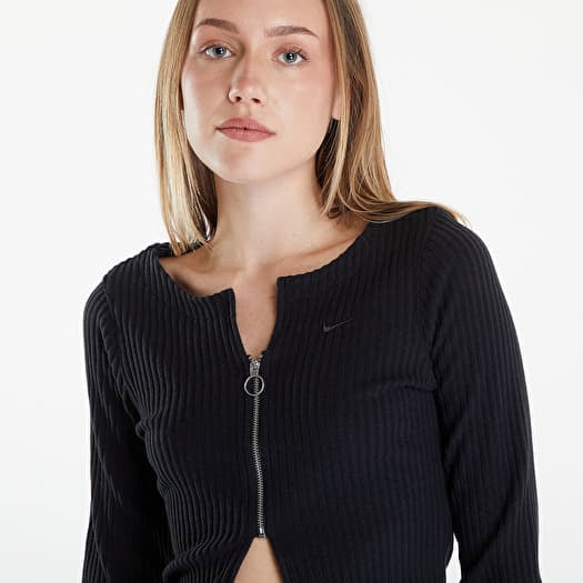 Black nike cardigan online
