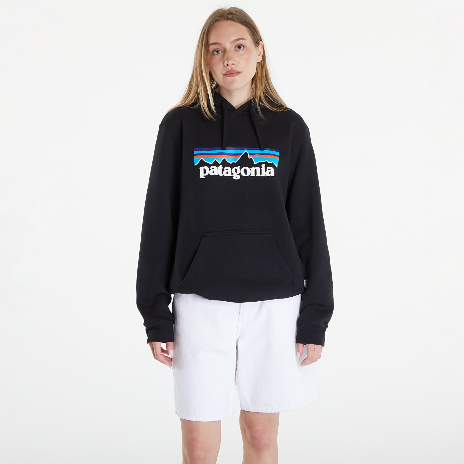 Bluzy Patagonia P-6 Logo Uprisal Hoody UNISEX Black