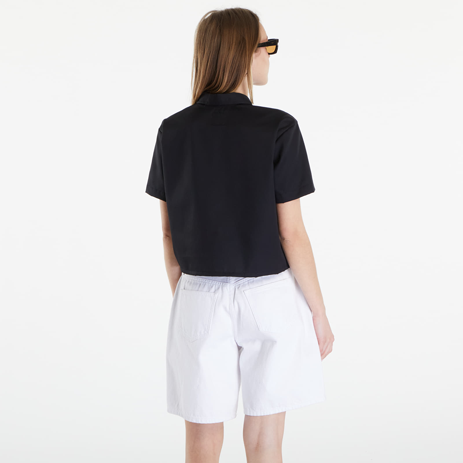 Dámské košile Dickies Cropped Short Sleeve Work Shirt Black