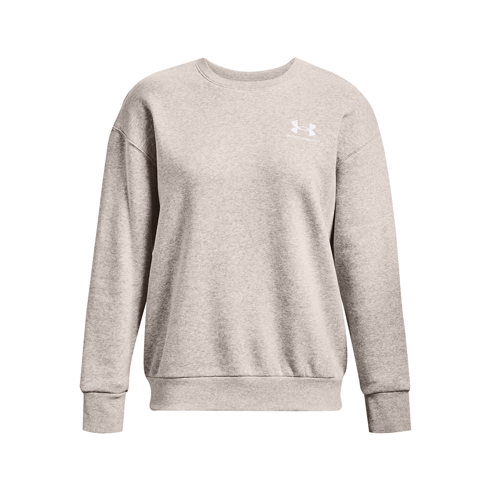 Sudaderas Under Armour Essential Fleece Crew Ghost Gray Light Heather