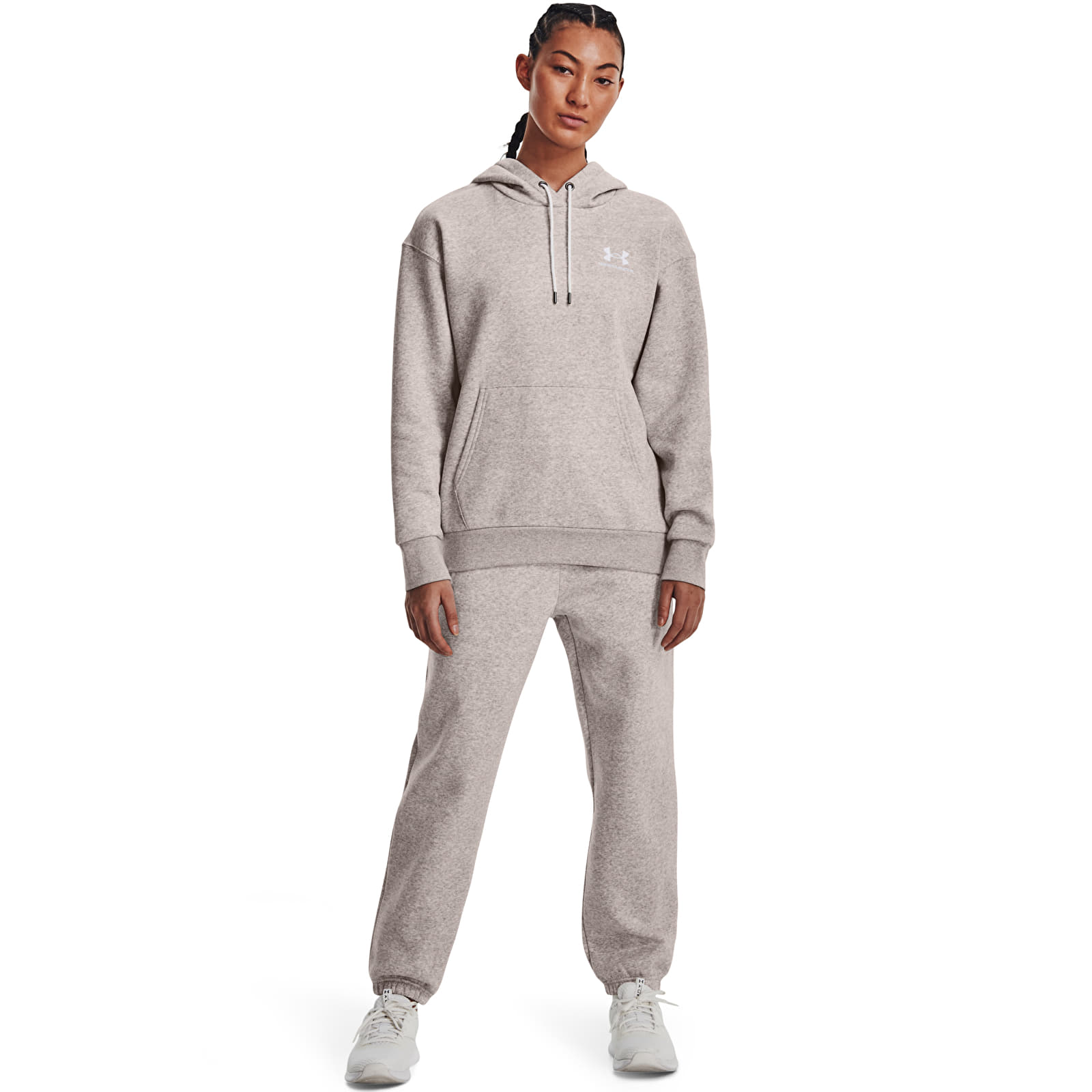 Hættetrøjer og sweatshirts Under Armour Essential Fleece Hoodie Ghost Gray Light Heather