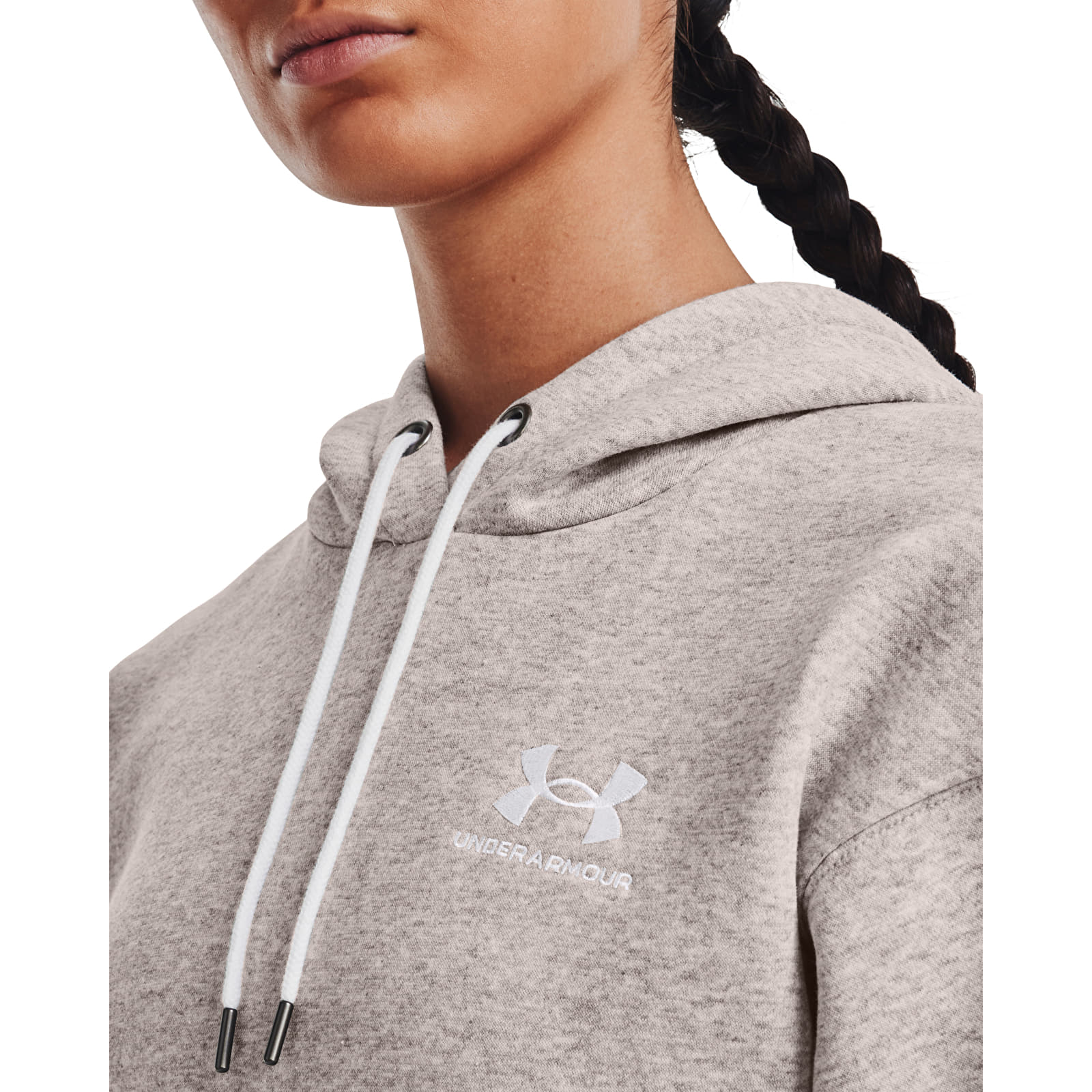 Hættetrøjer og sweatshirts Under Armour Essential Fleece Hoodie Ghost Gray Light Heather