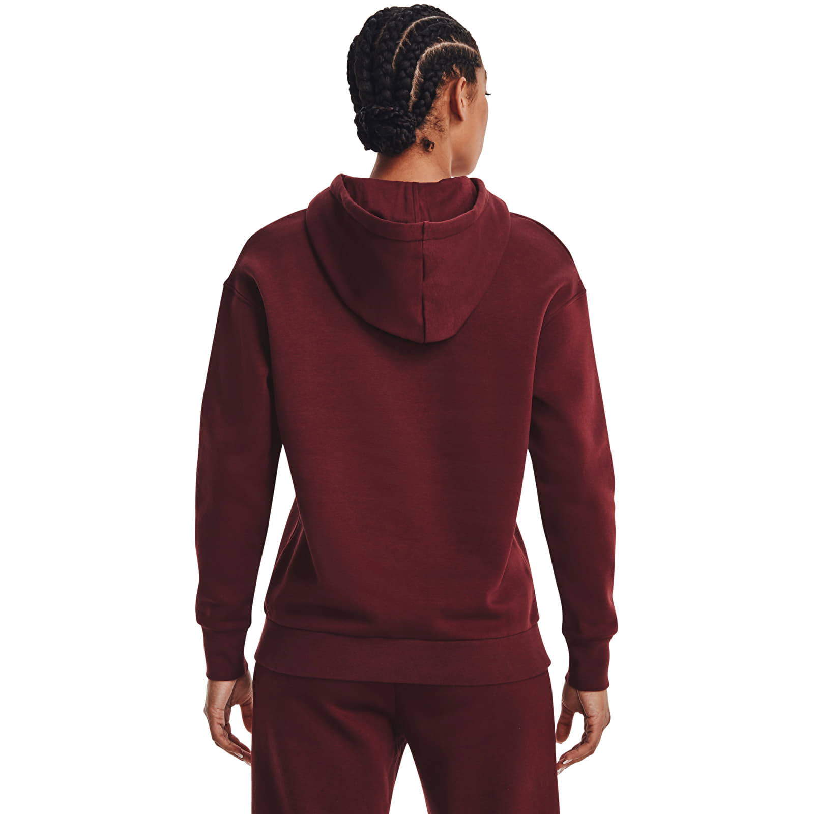 Mikiny Under Armour Essential Fleece Hoodie Chestnut Red