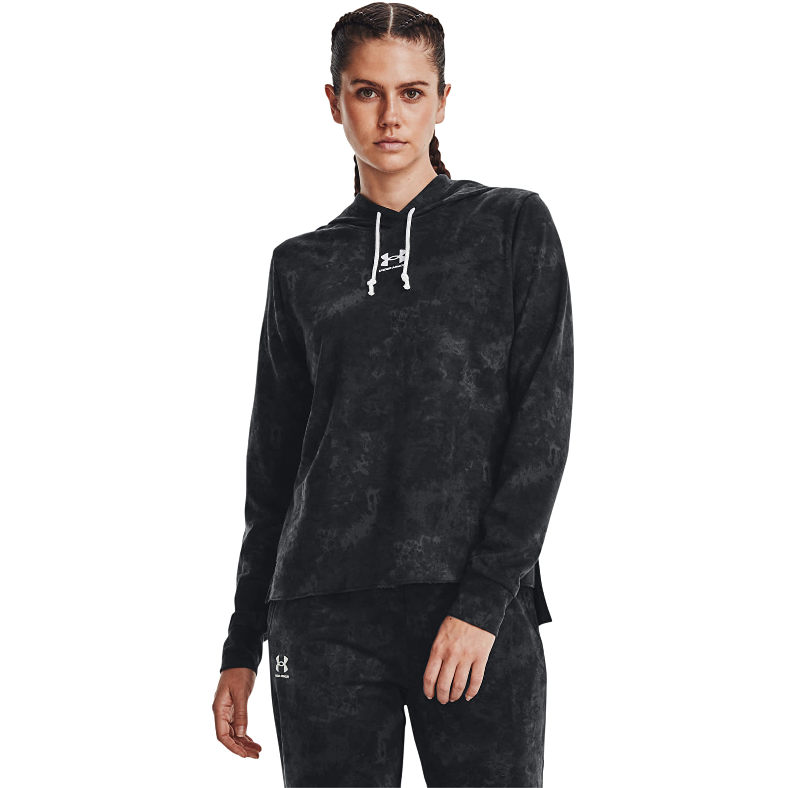 Hoodies and sweatshirts  Under Armour Rival Terry Print Hoodie Black