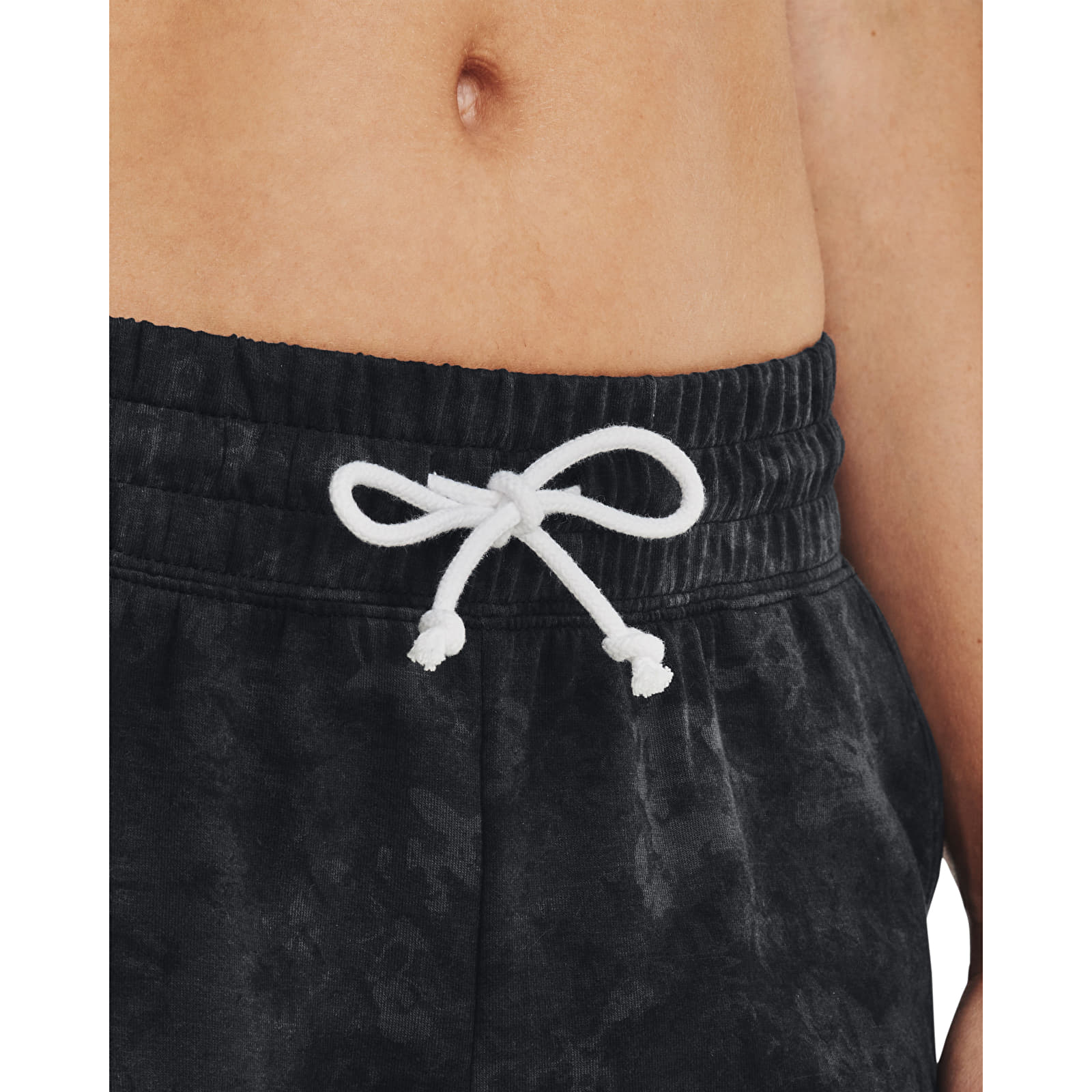 Hosen Under Armour Rival Terry Print Jogger Black