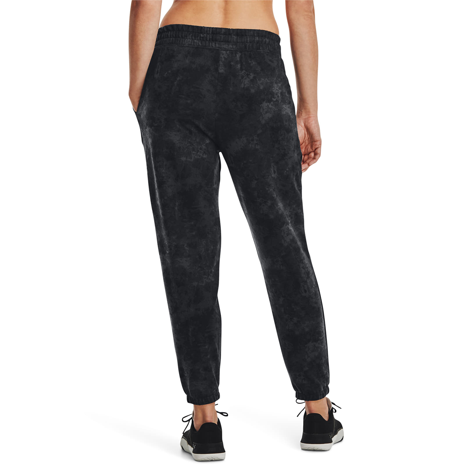 Hosen Under Armour Rival Terry Print Jogger Black