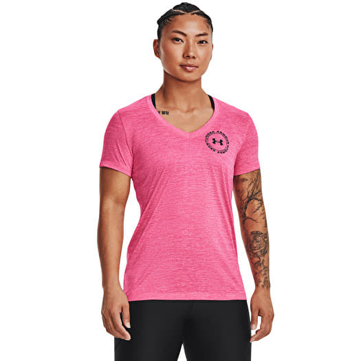 T-shirt Under Armour Tech Twist Lc Crest Ssv Pink Punk