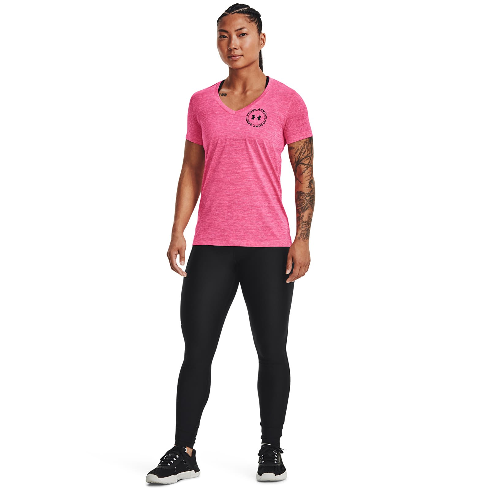 Trička Under Armour Tech Twist Lc Crest Ssv Pink Punk