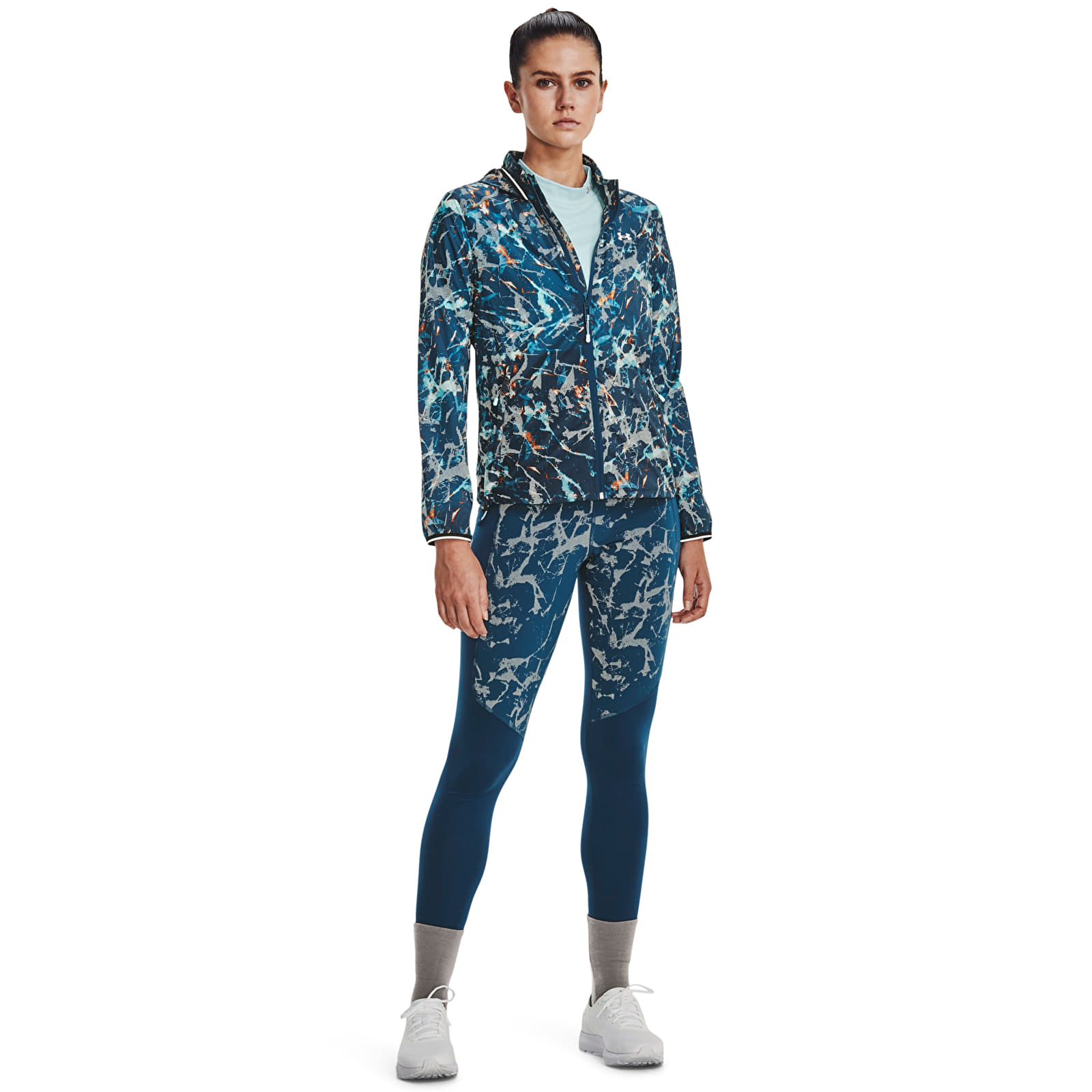 Säärised Under Armour Outrun The Cold Tight Ii Petrol Blue