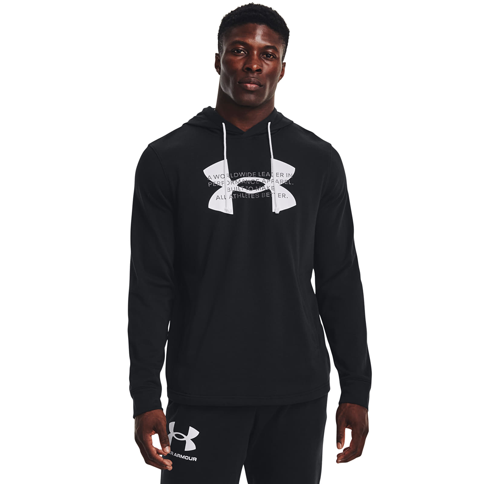Dukserice Under Armour Rival Terry Logo Hoodie Black