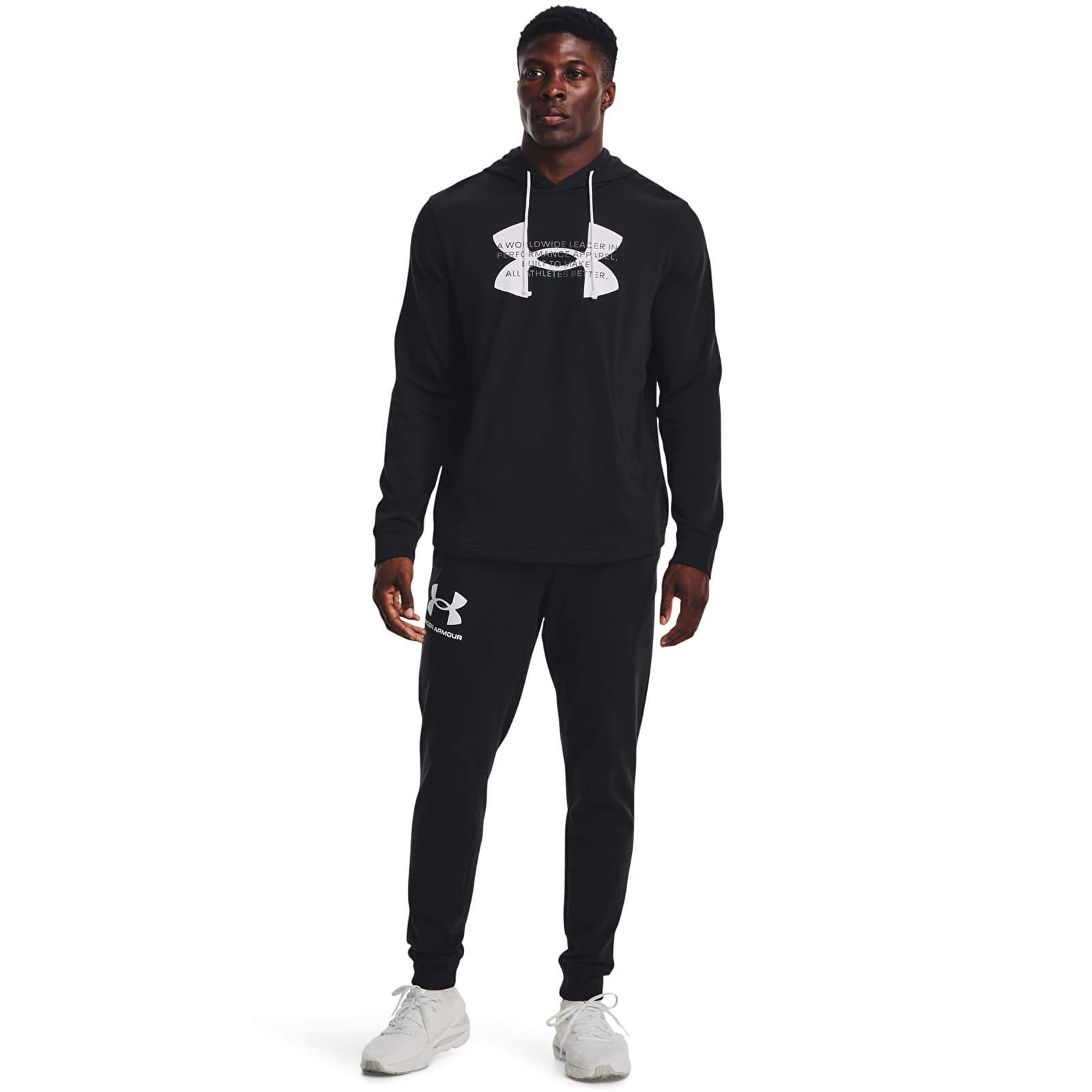 Dukserice Under Armour Rival Terry Logo Hoodie Black
