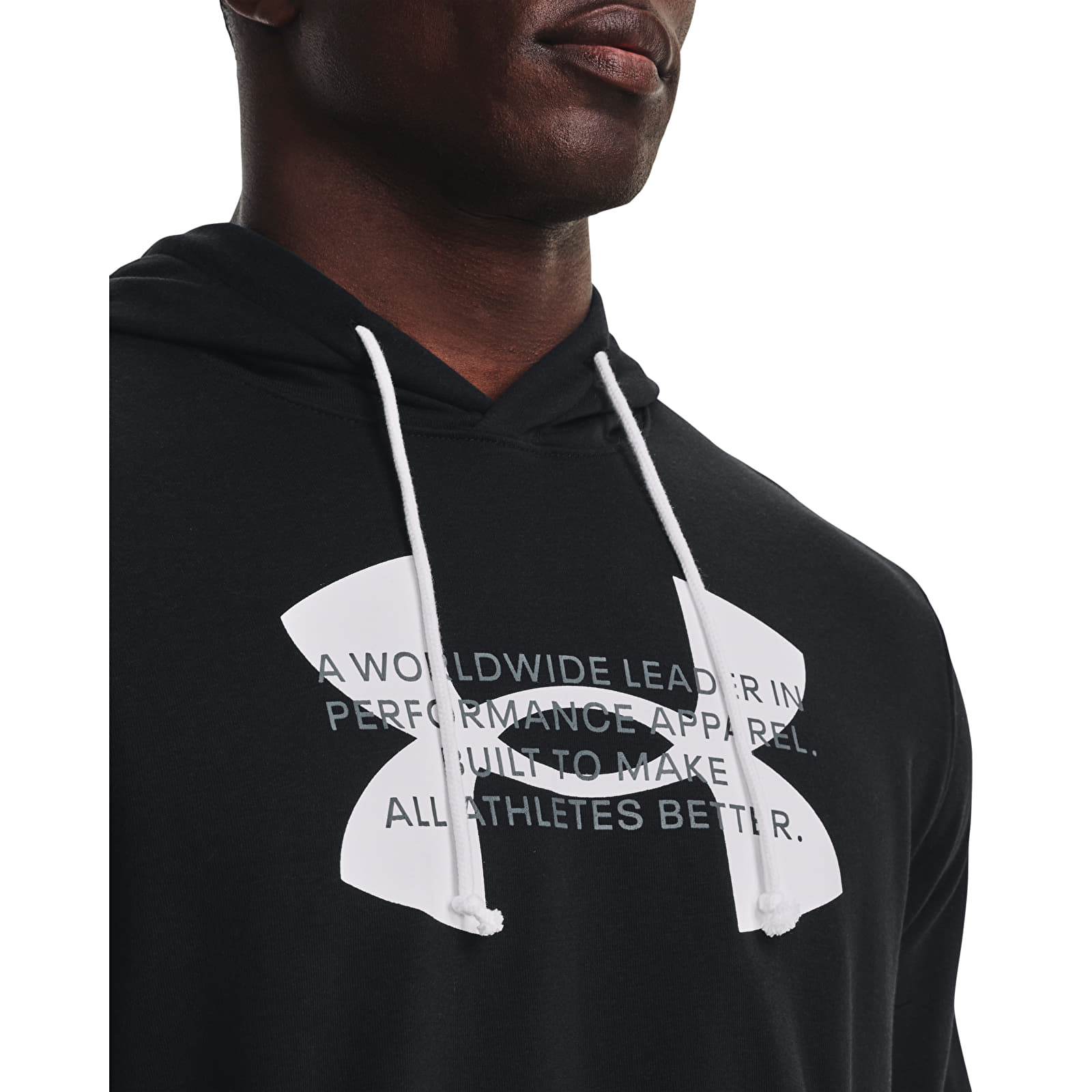 Dukserice Under Armour Rival Terry Logo Hoodie Black
