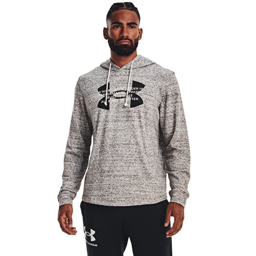 Under Armour Rival Terry Logo Hoodie Onyx White
