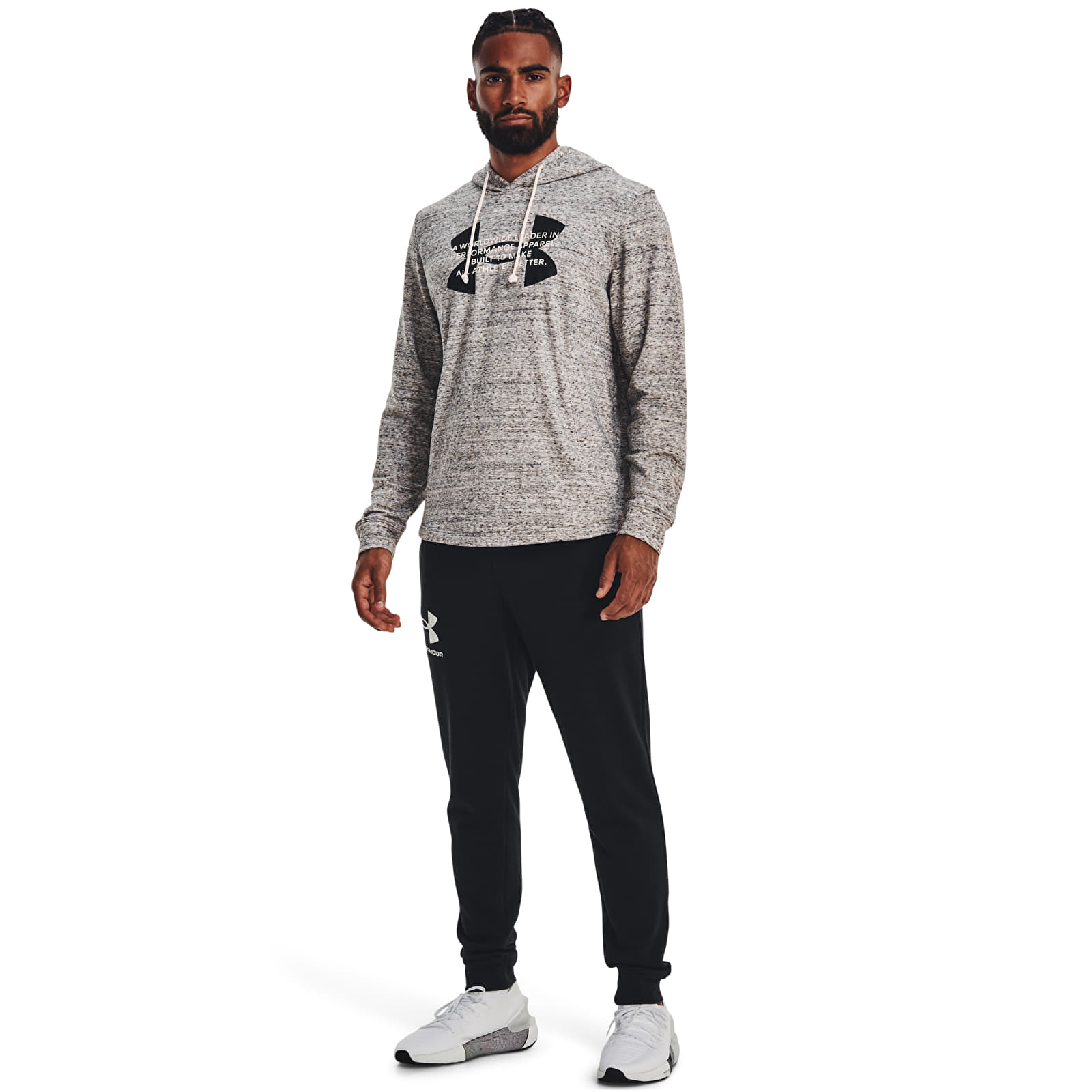 Hoodies and sweatshirts  Under Armour Rival Terry Logo Hoodie Onyx White